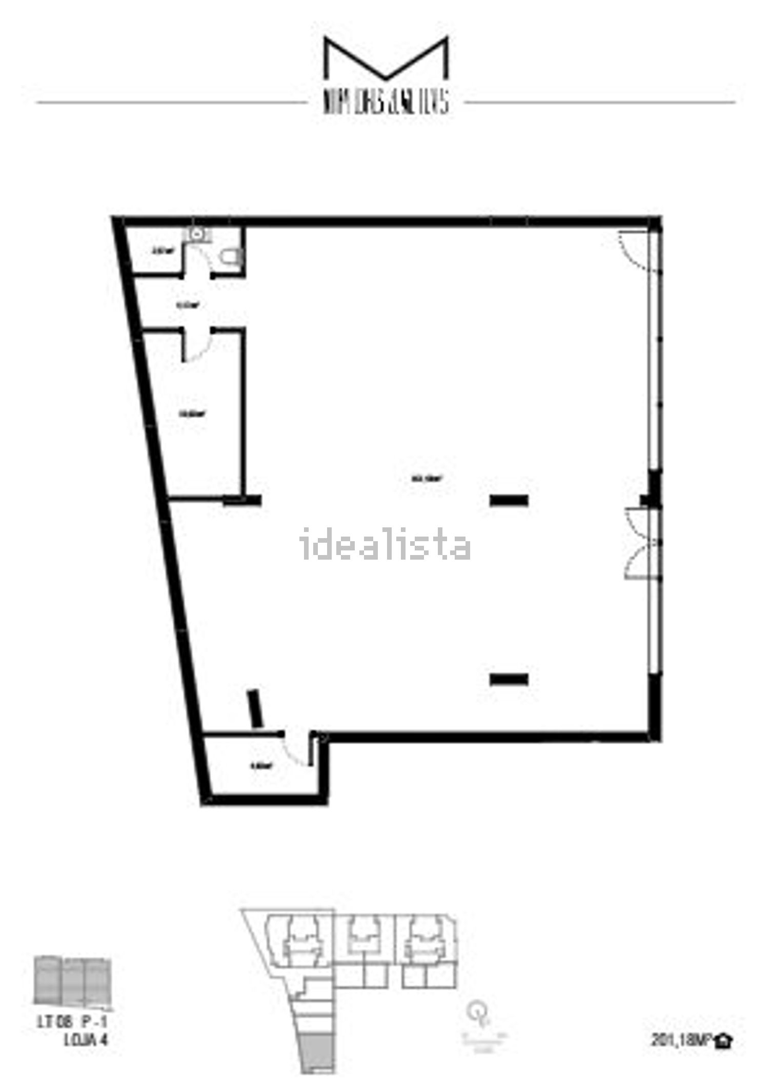 公寓 t3出售在Miraflores - 平面图
