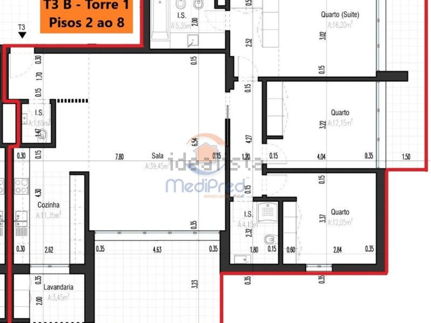 公寓 t3出售在Pontinha e Famões - 平面图