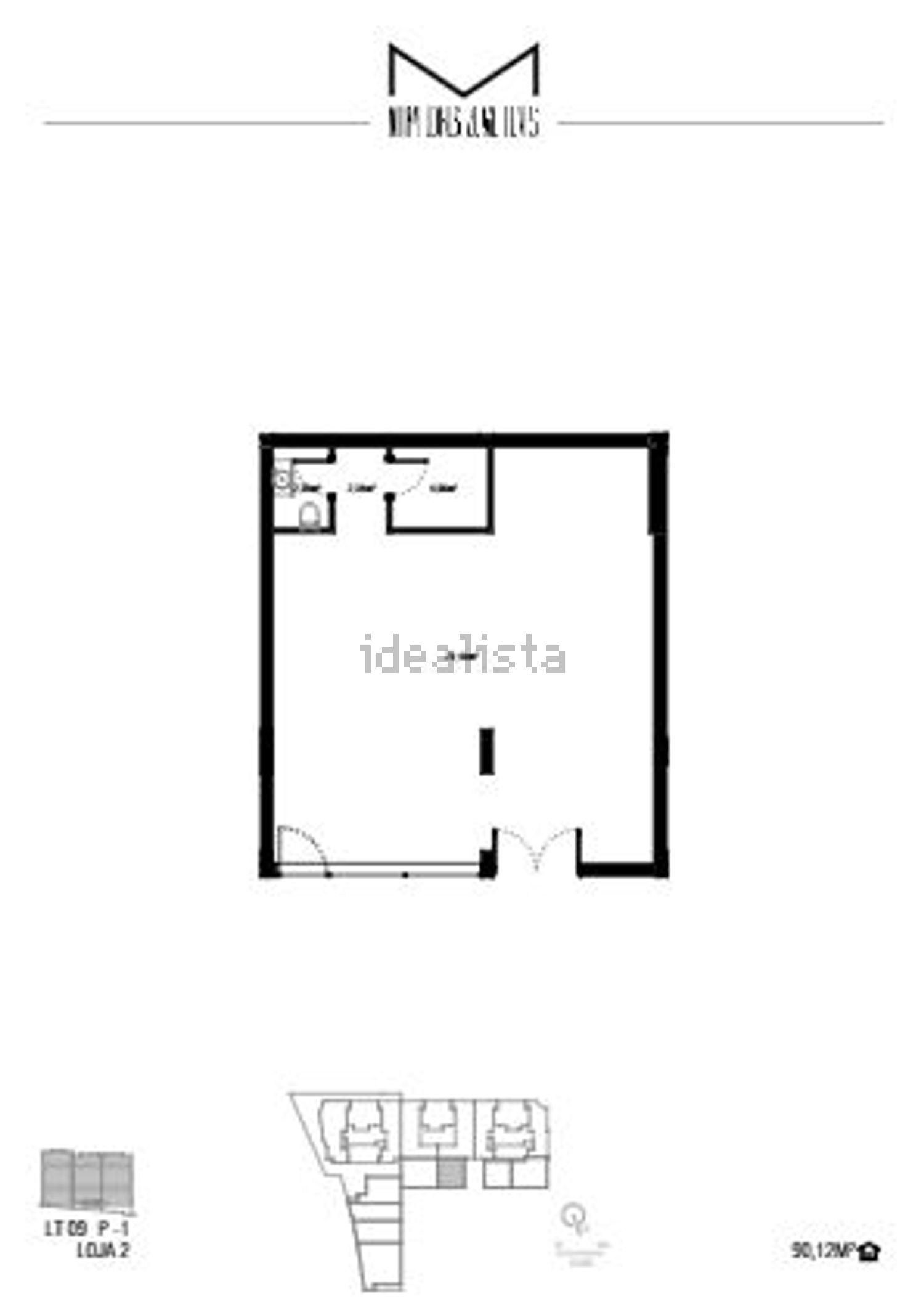 公寓 t3出售在Miraflores - 平面图