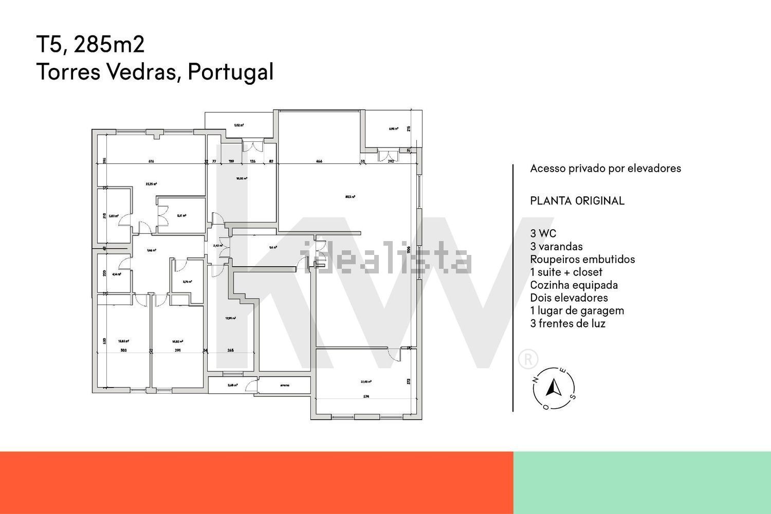 出租公寓 t5在Rua Henriques Nogueira, 53 - 平面图