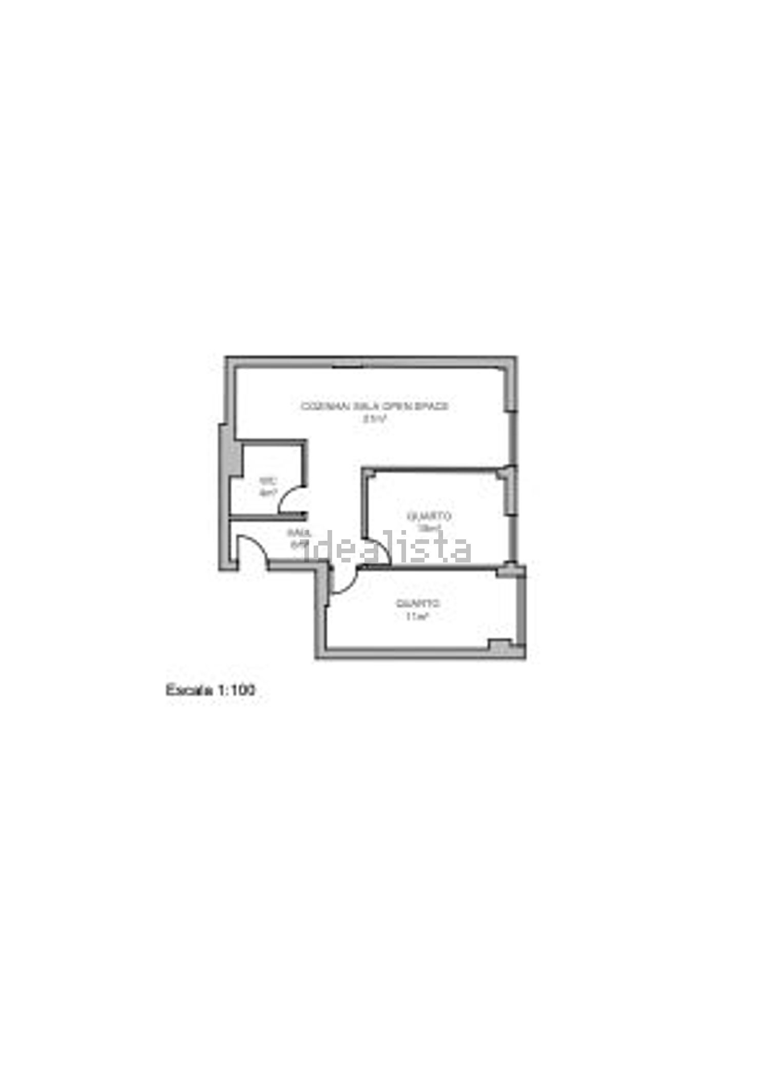 公寓 t2出售在Rua Jaime Martins Barata, 21 - 平面图