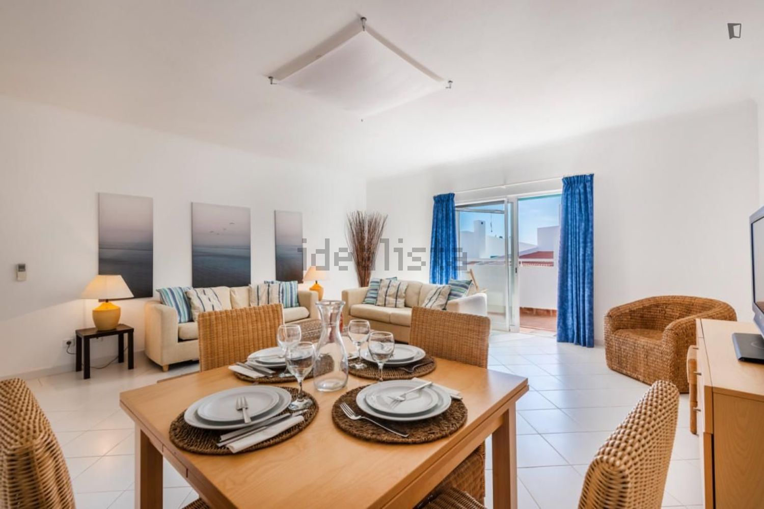 出租公寓 t2Aldeamento Prainha Club - 客厅