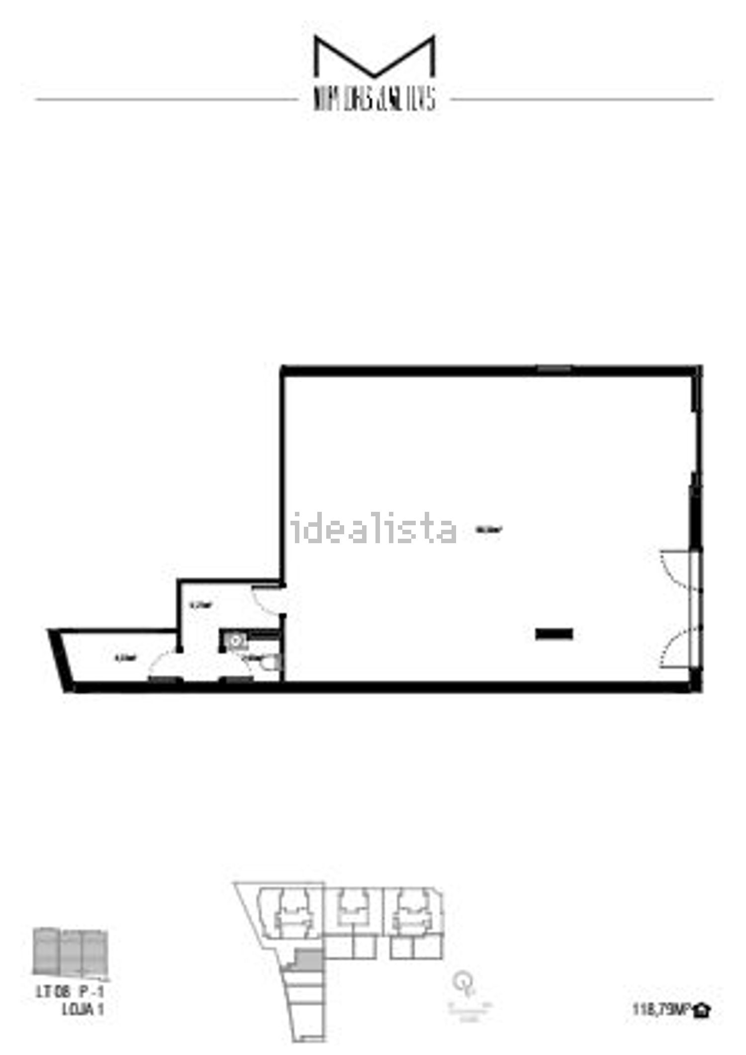 公寓 t3出售在Miraflores - 平面图