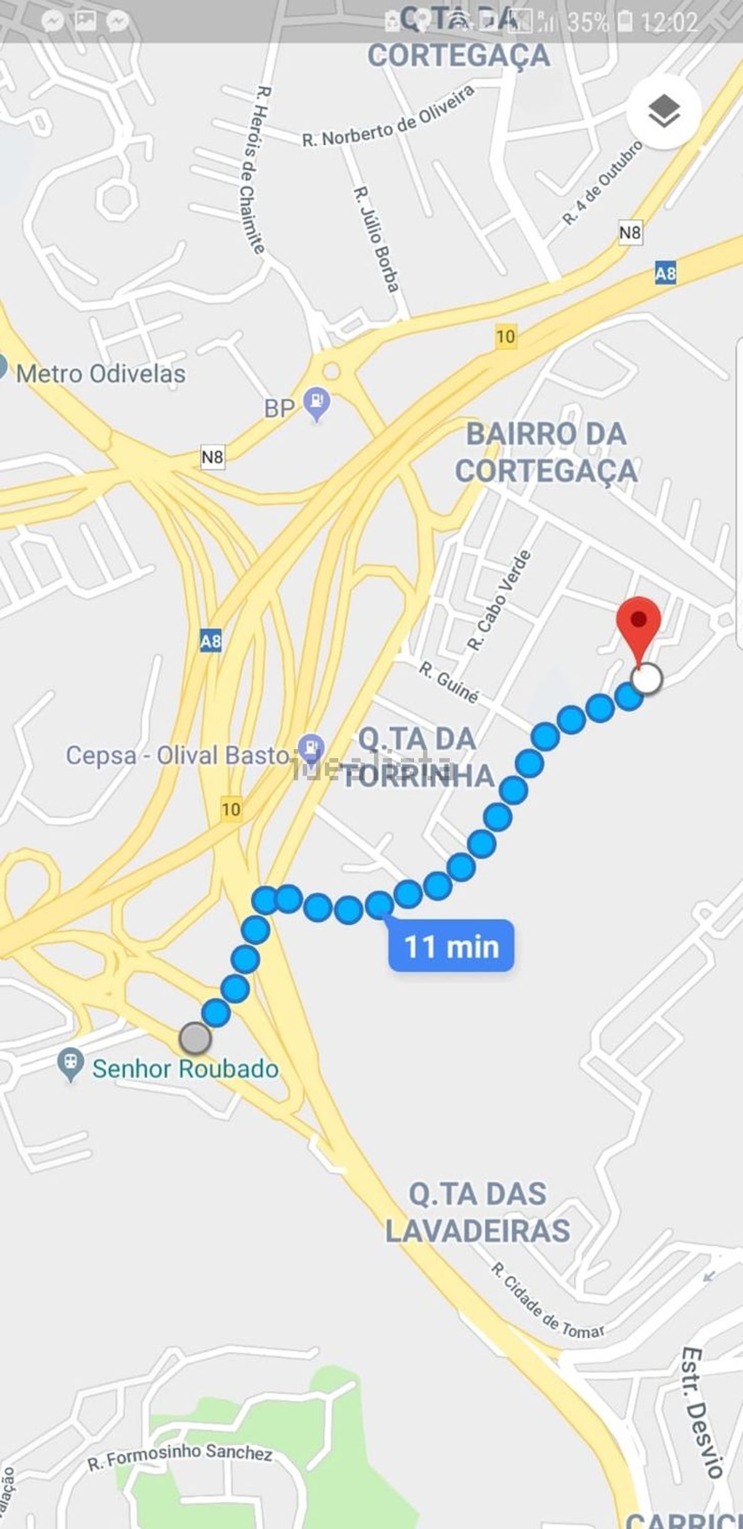出租房间在Rua de Timor, 144 - 平面图