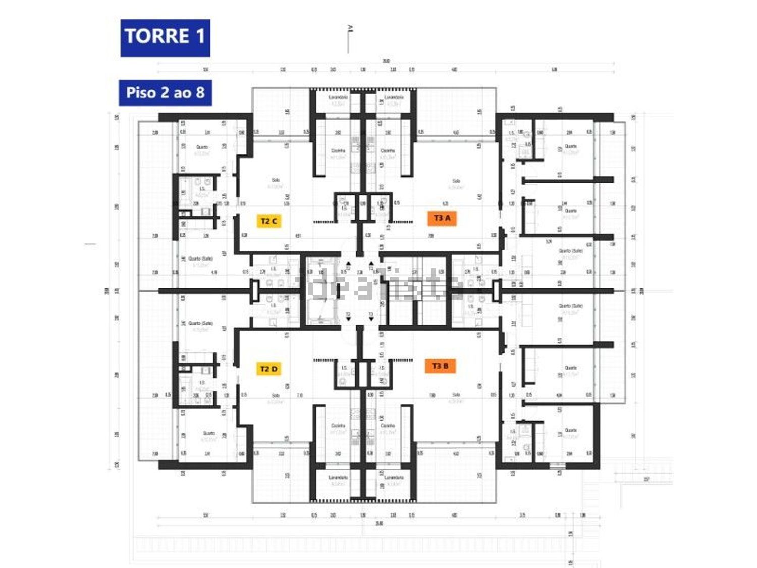 公寓 t3出售在Pontinha e Famões - 平面图
