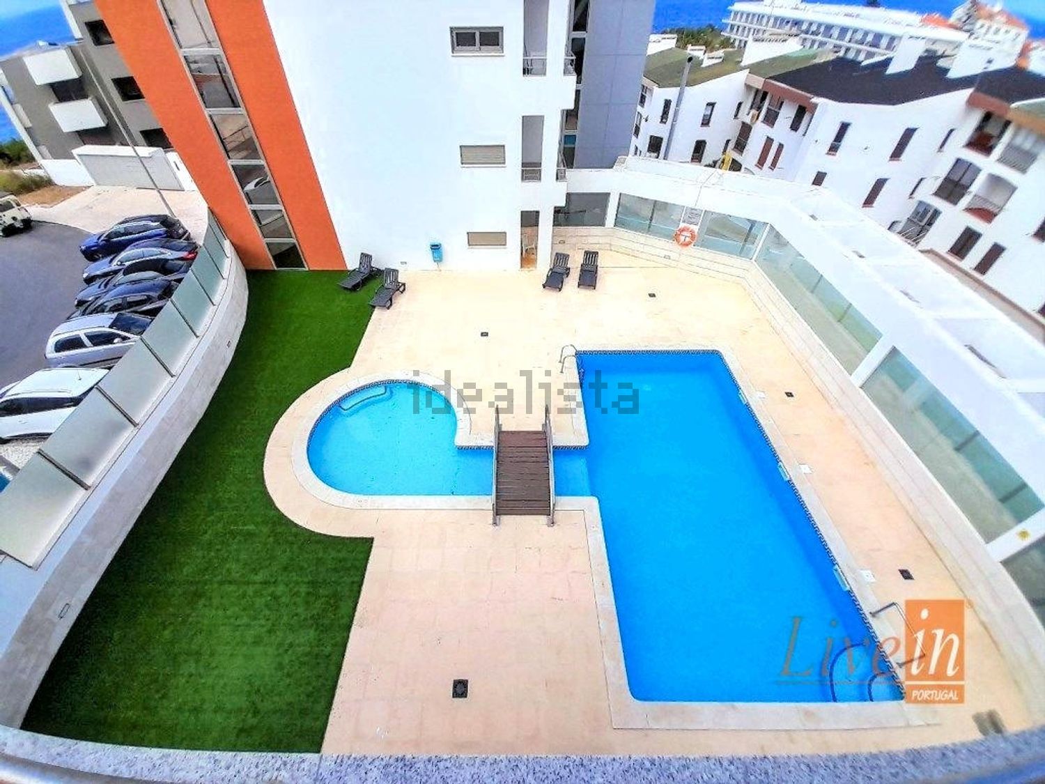 出租公寓 t2在Centro da Vila - 露台