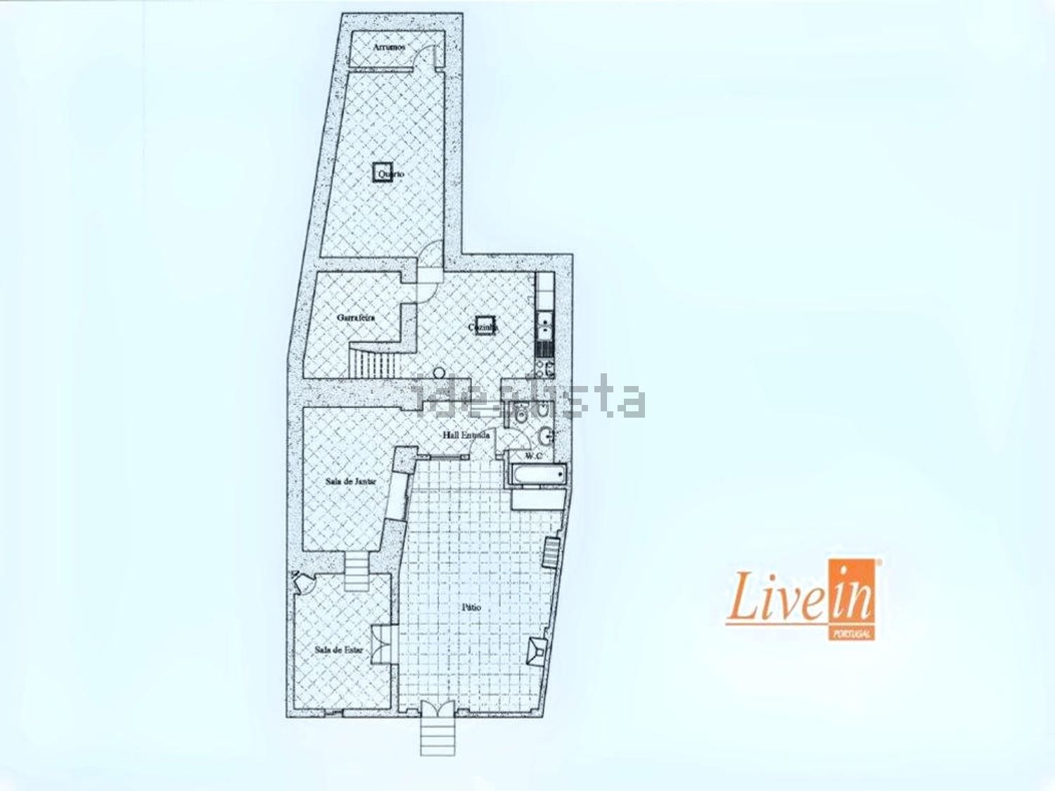 双拼别墅出售在Maxial e Monte Redondo - 平面图