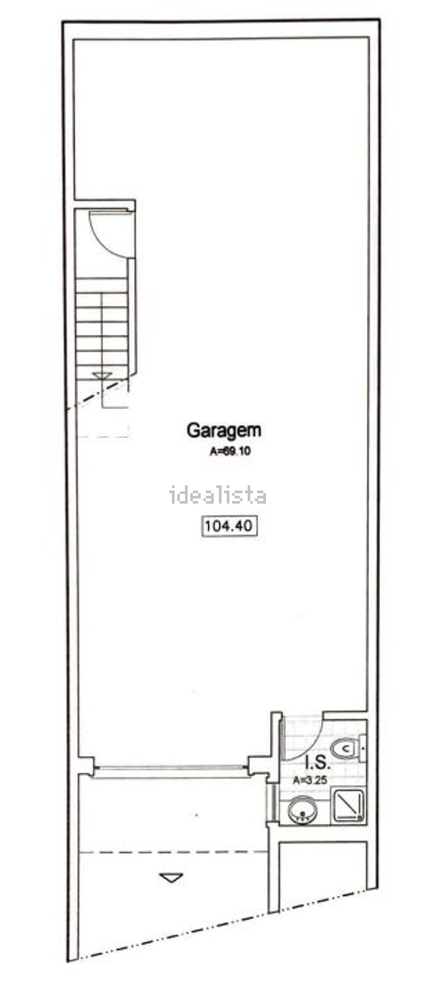 出租联排别墅在Rua da bela vista - 平面图