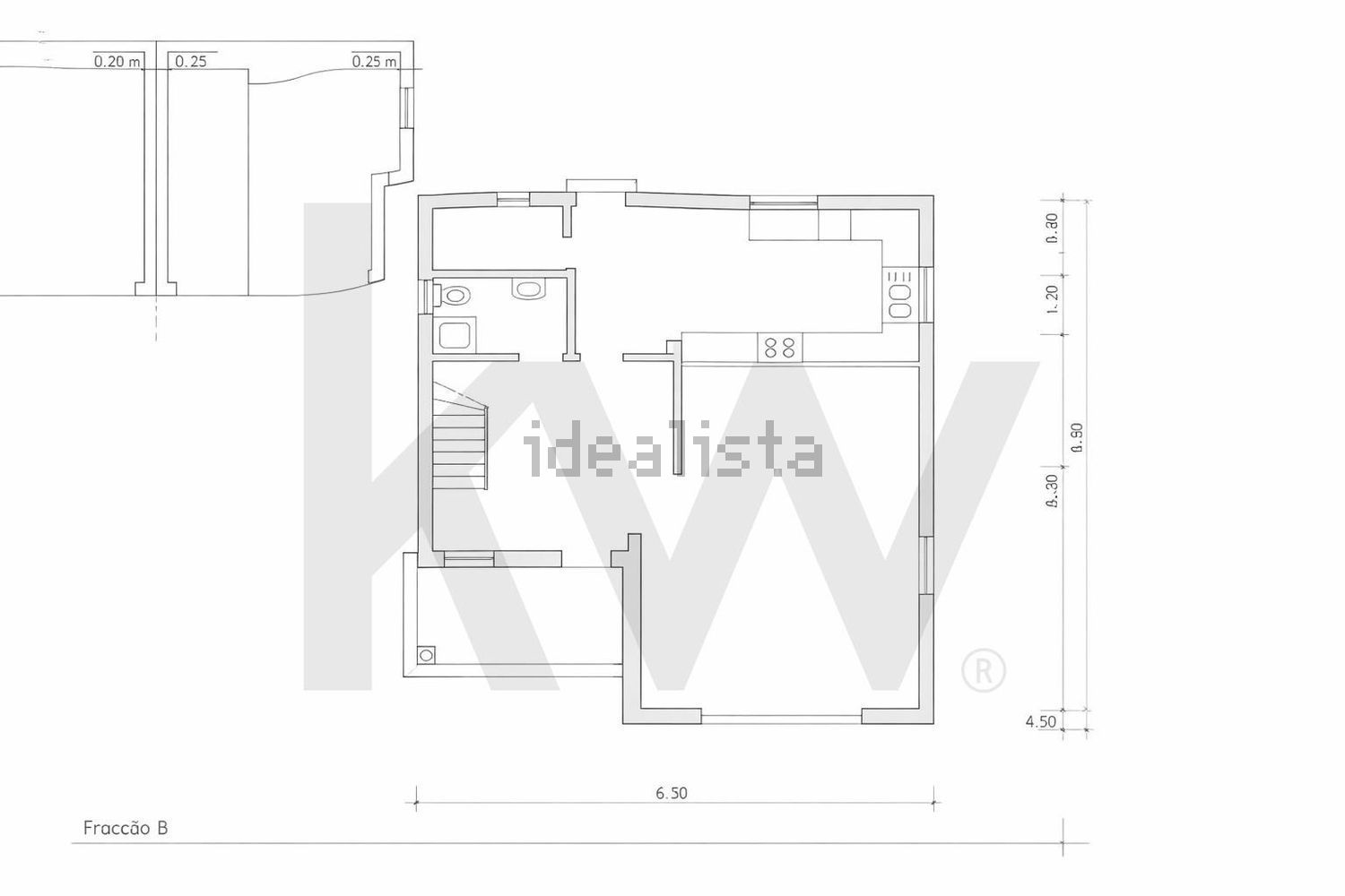 小楼房或别墅出售在Estrada da Barreira Vermelha s/n - 平面图