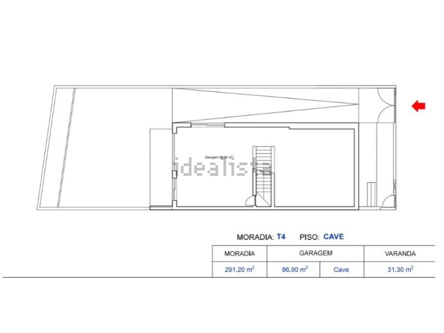 小楼房或独栋别墅出售在Tavarede - 平面图