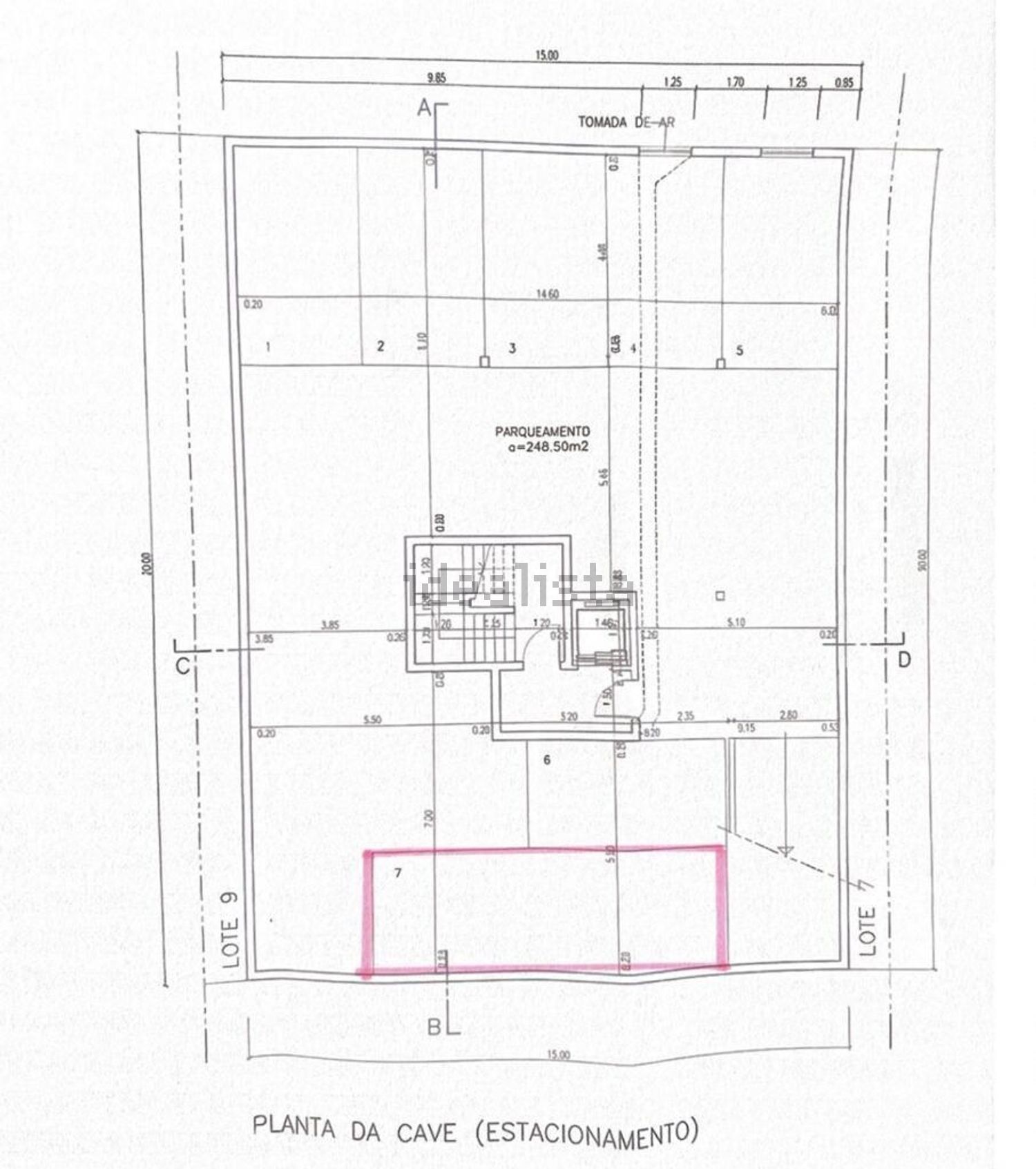 公寓 t2出售在Rua Vale Carneiro, 4 - 平面图