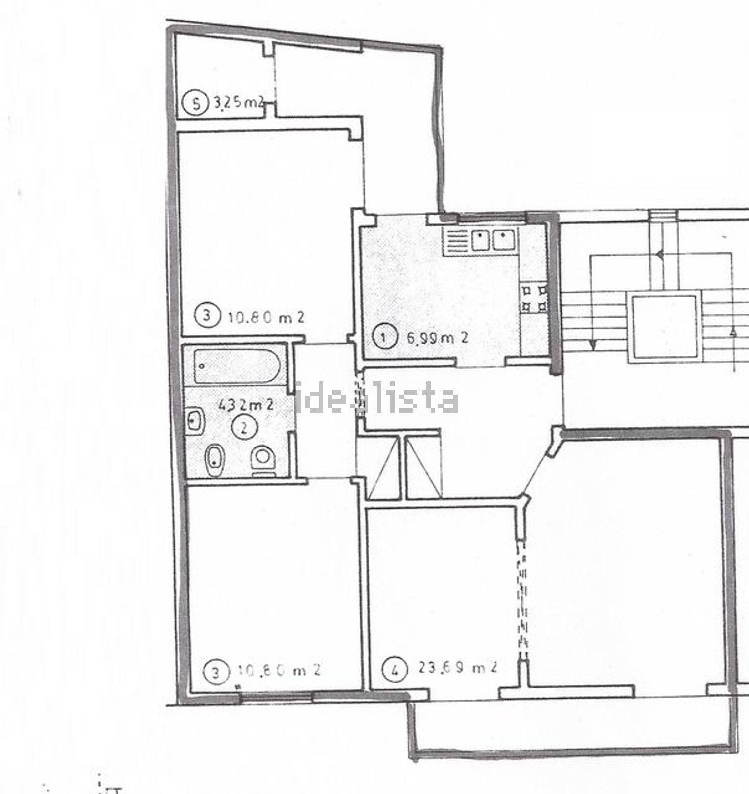 出租公寓 t2在Beco do Martinitho, 2, 2 - 平面图
