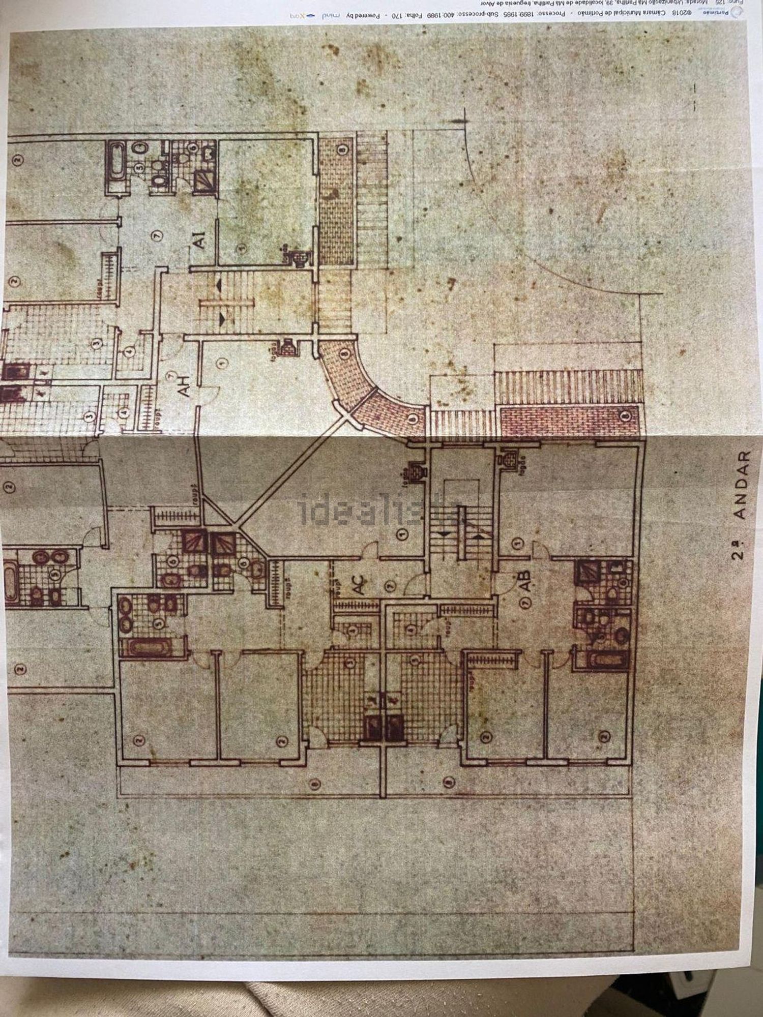公寓 t3出售Urbanização Mar e Serra, 39 - 平面图
