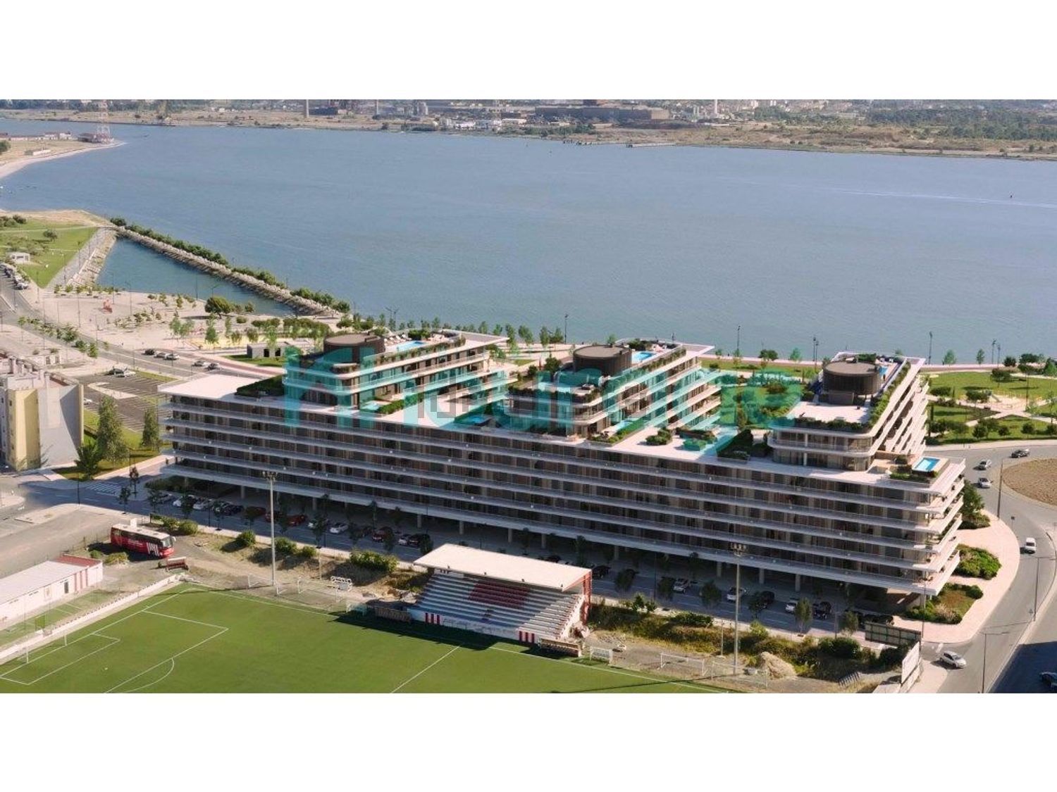 出租公寓 t2在Rua Bombeiros Voluntários do Barreiro, 27 - 视线