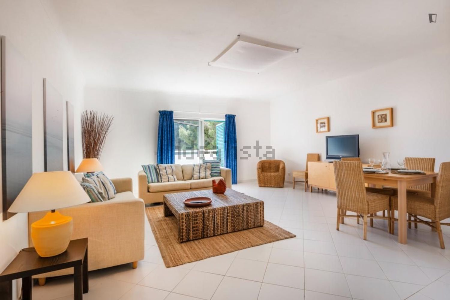 出租公寓 t2Aldeamento Prainha Club - 客厅