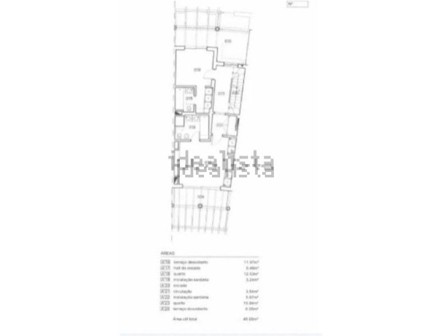 小楼房或独栋别墅出售在Centro - Quarteira Velha - 平面图