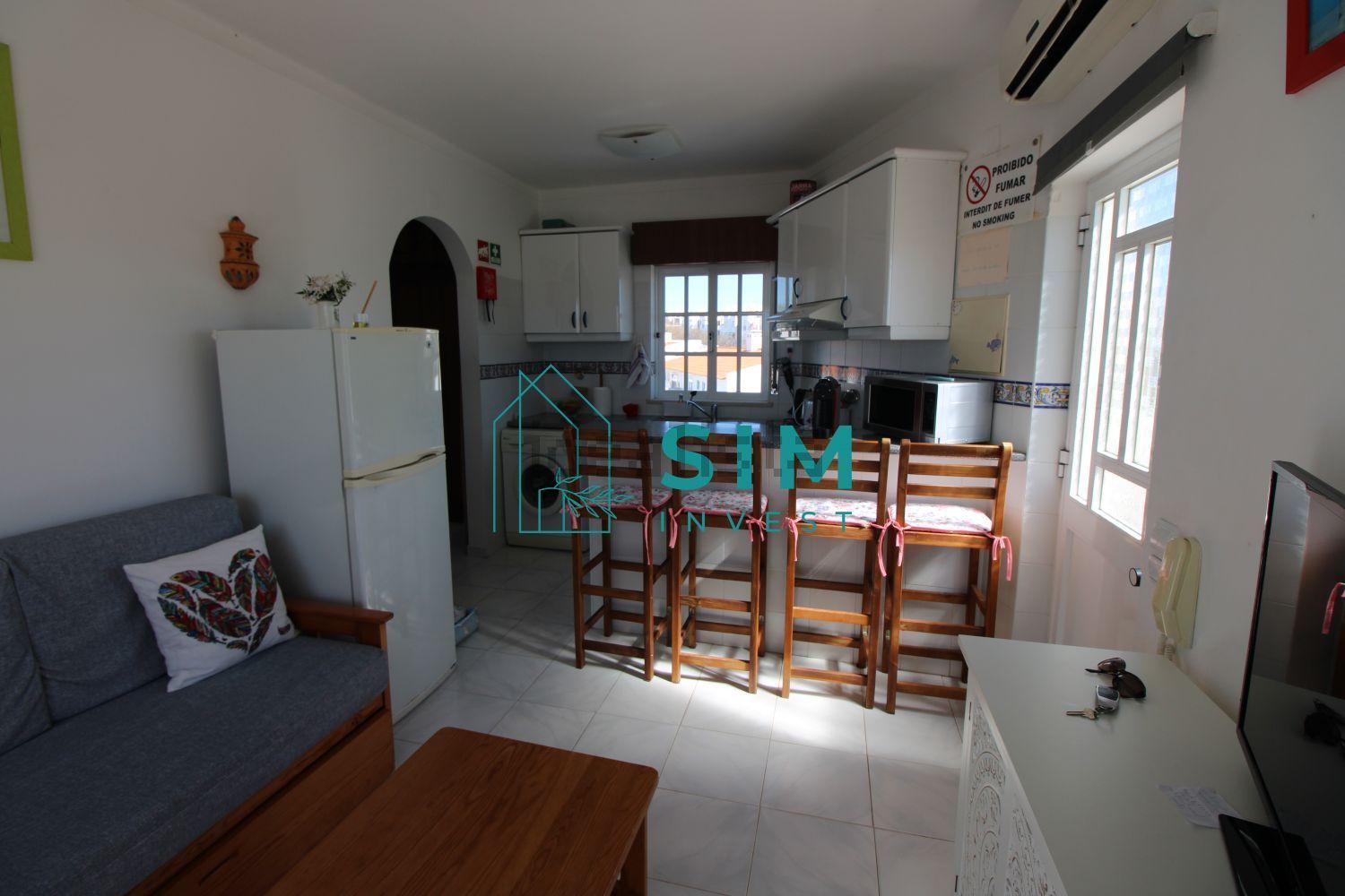 T0（单人公寓）出售在Conceição e Cabanas de Tavira - 客厅