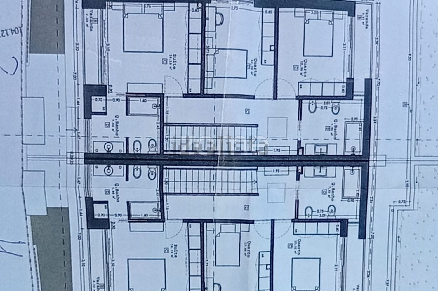 双拼别墅出售在Cidade de Santa Maria da Feira - 平面图