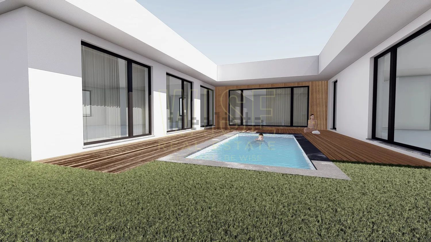 小楼房或独栋别墅出售在Rua Inês de Castro s/n - 游泳池