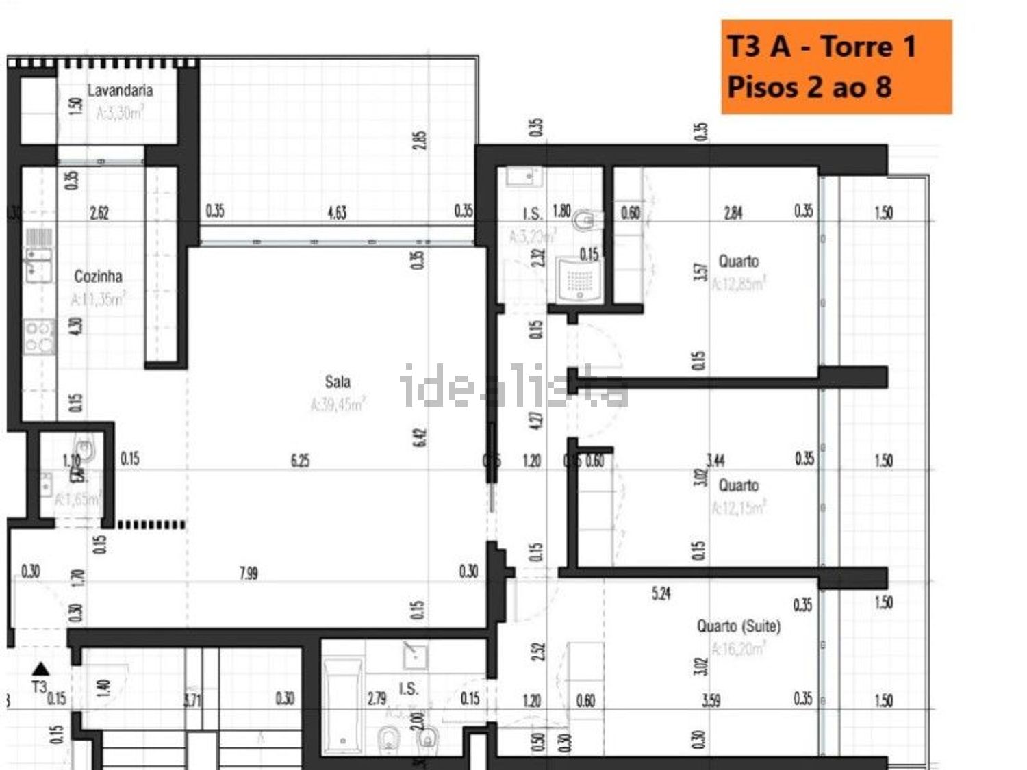 公寓 t3出售在Pontinha e Famões - 平面图