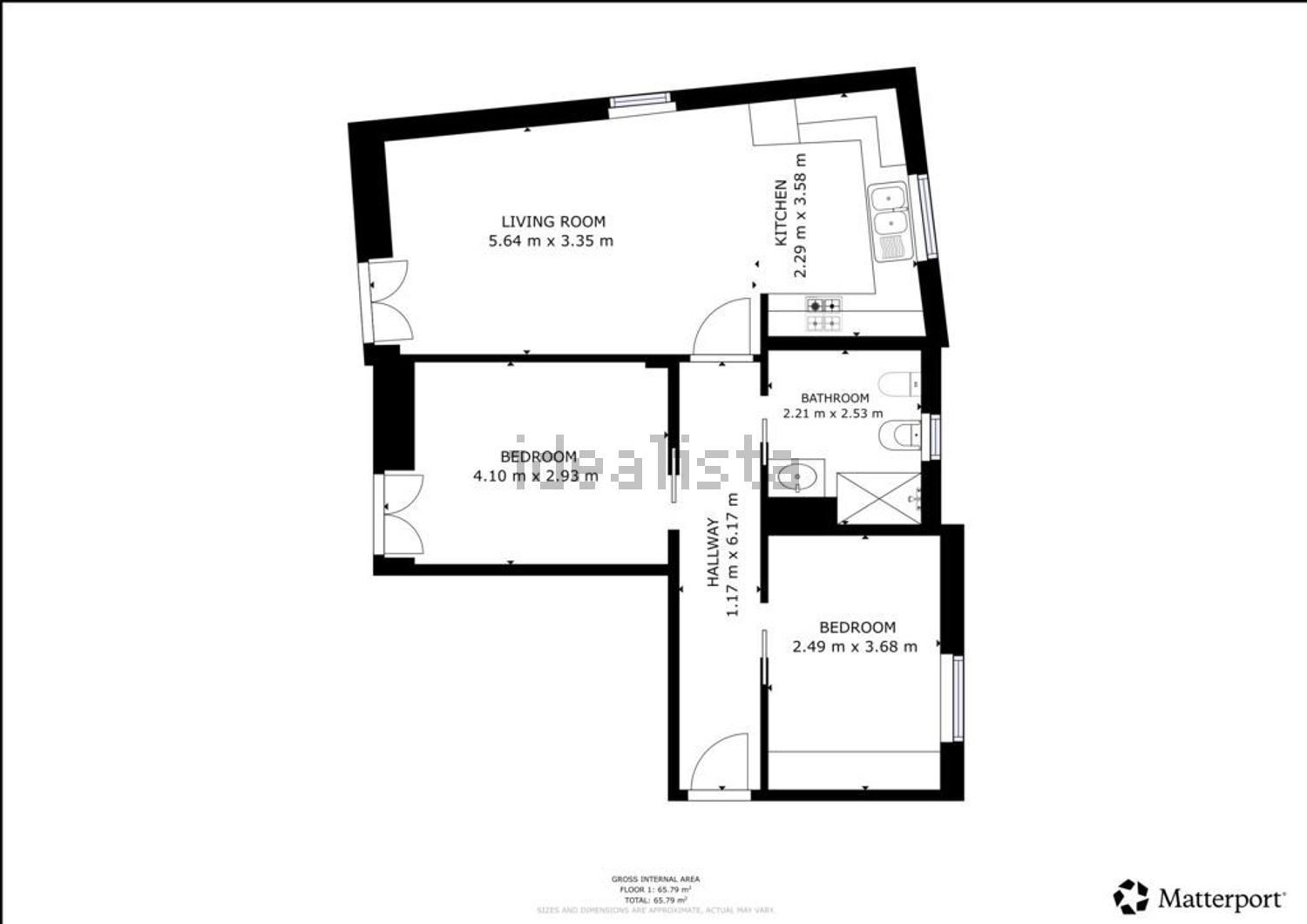 公寓 t2出售在Centro de Cascais - 平面图