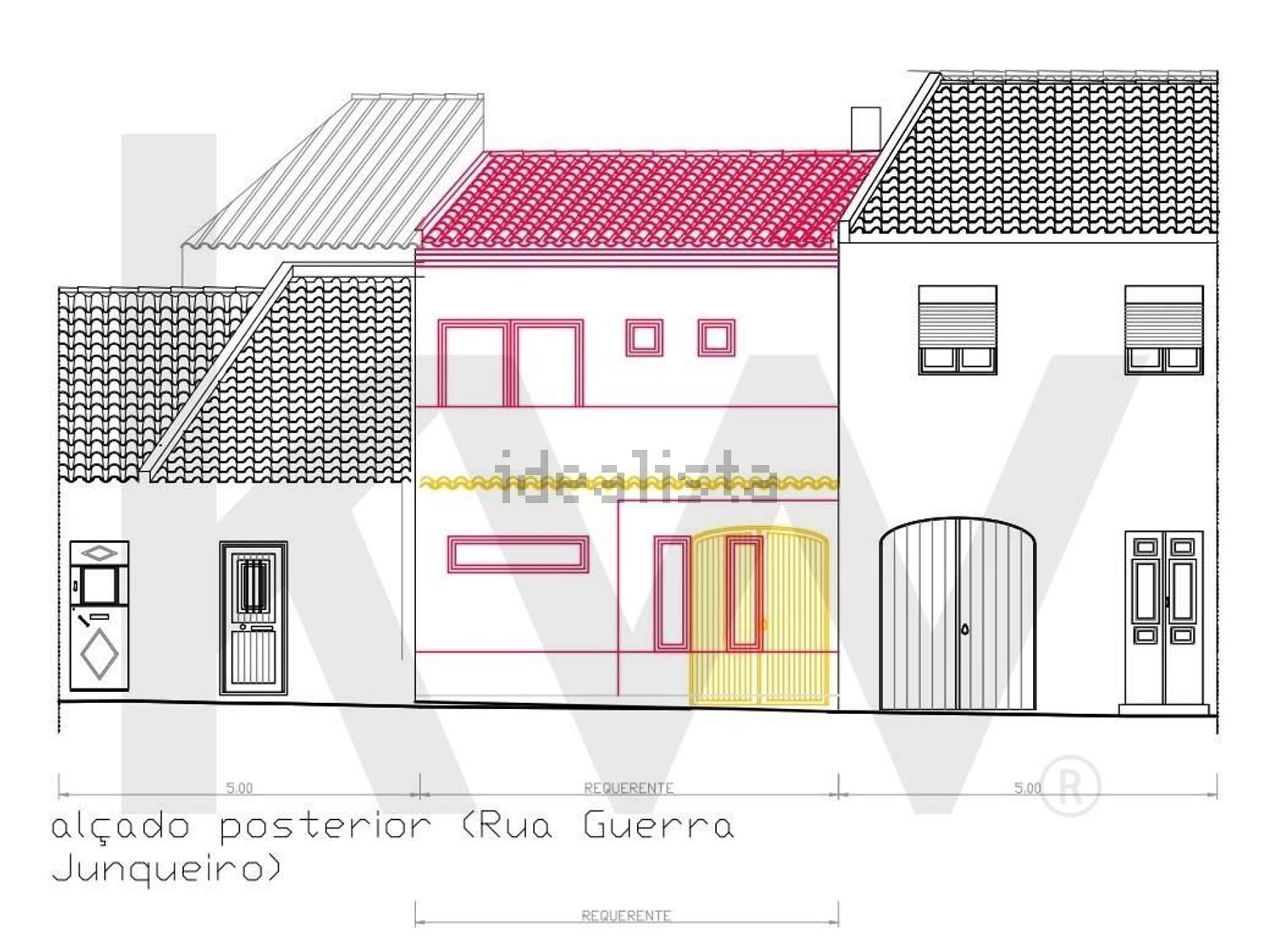 小楼房或别墅出售在Rua Doutor Brito Camacho s/n - 平面图
