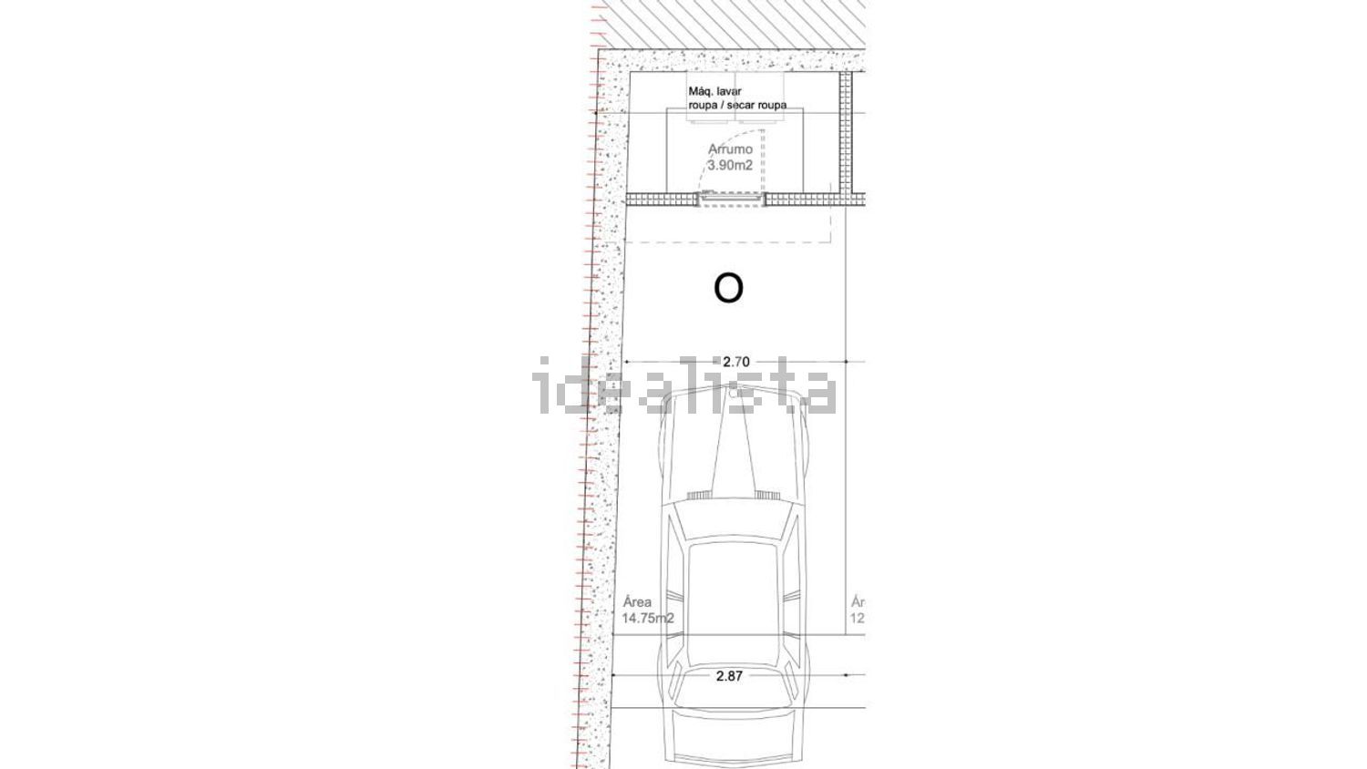公寓 t1出售在Rua de São Gens s/n - 平面图