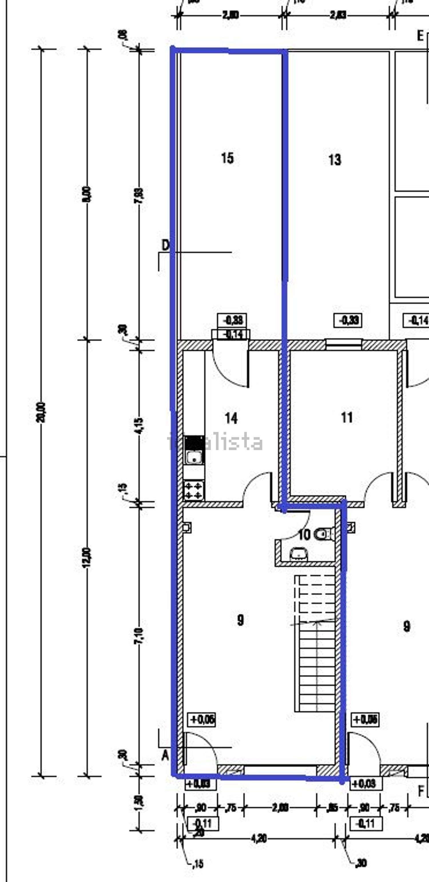 双拼别墅出售在Rua de São José da Ponte - 平面图