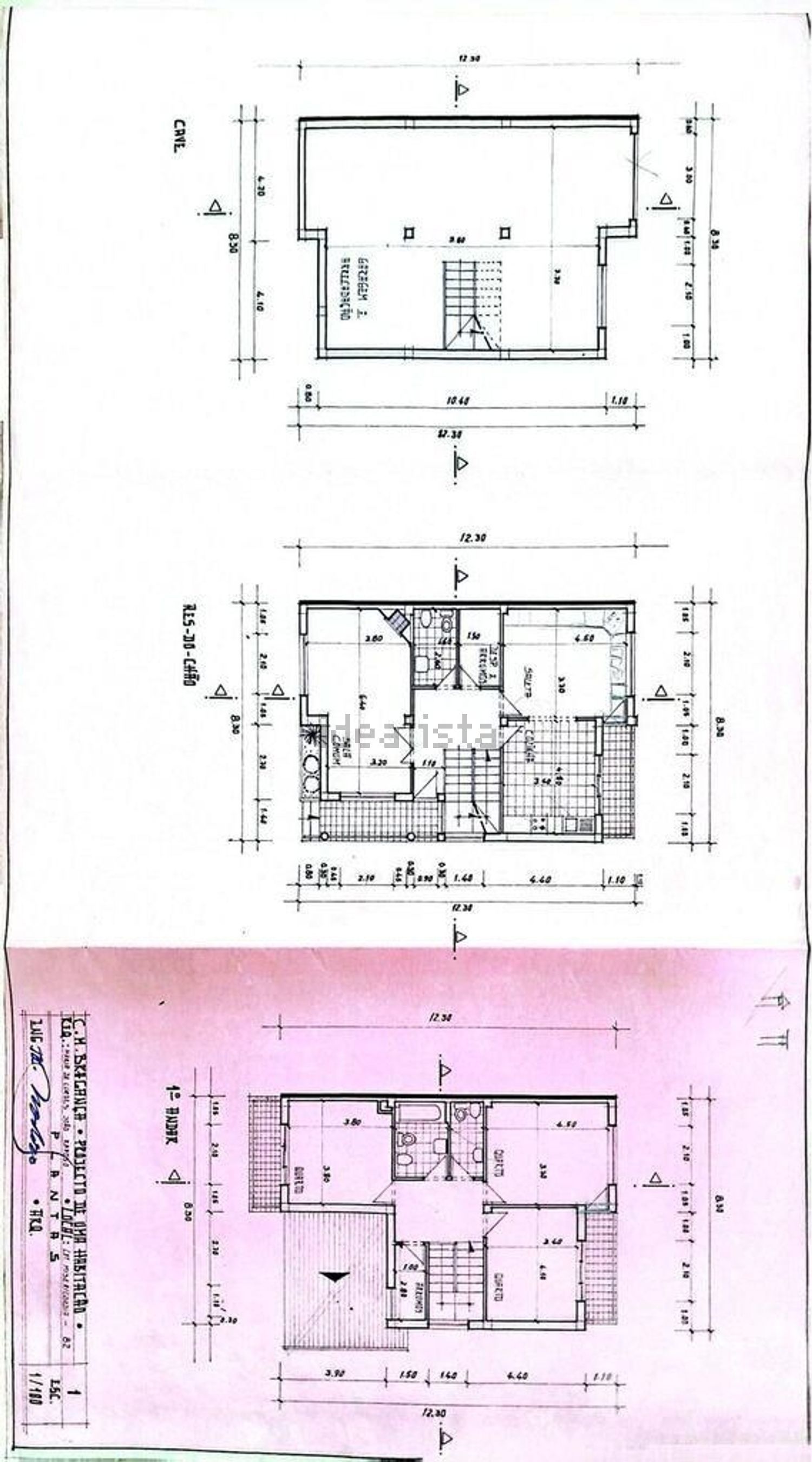 小楼房或独栋别墅出售在Sé - Santa Maria - Meixedo - 平面图