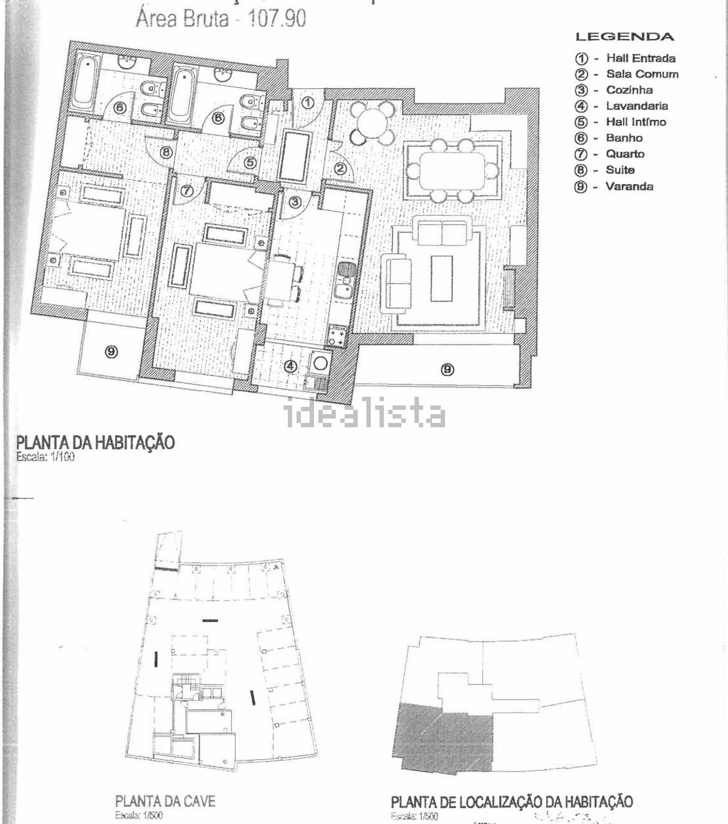 公寓 t2出售在Rua Nossa Senhora Piedade, 300 - 平面图