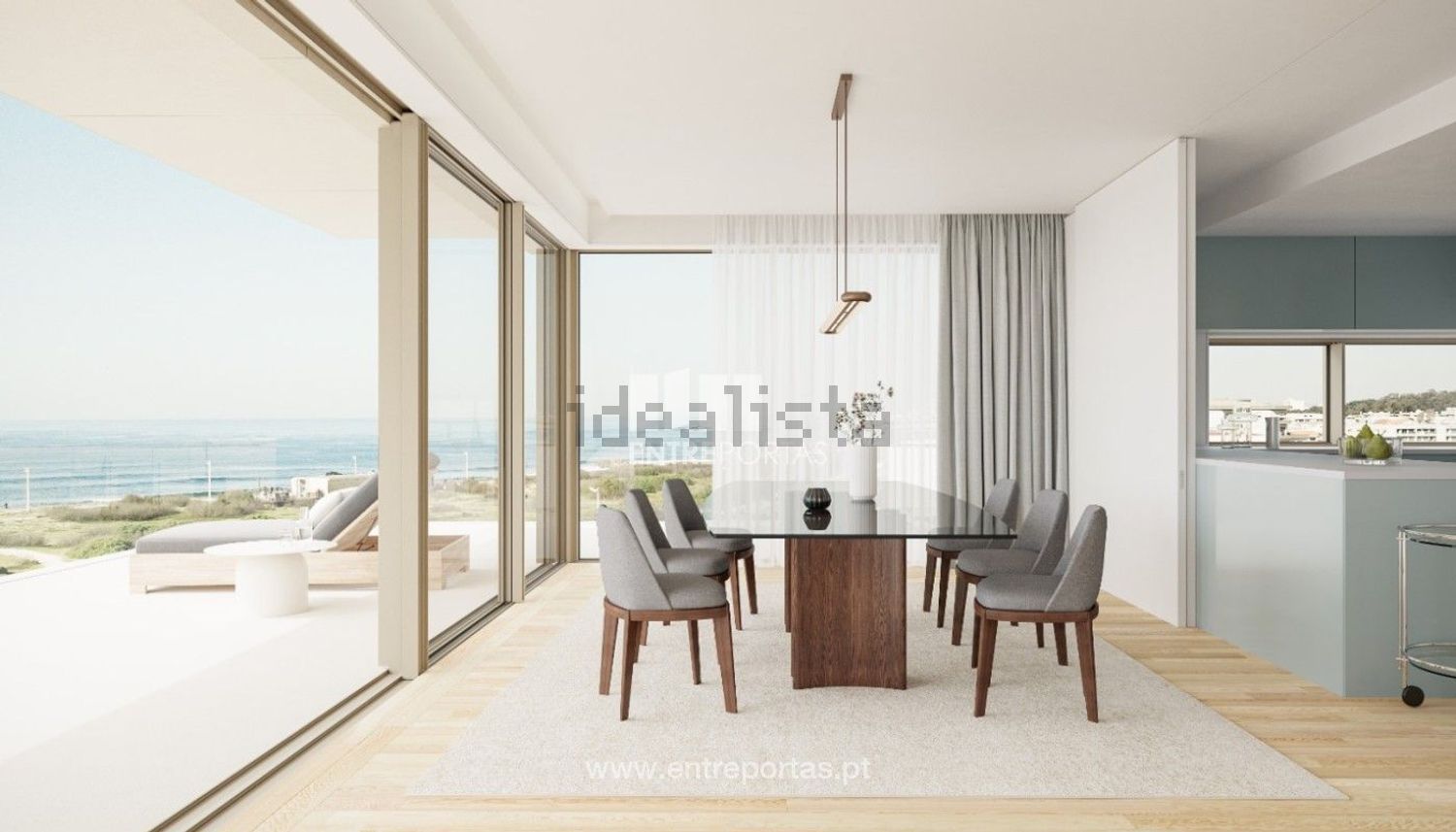 公寓 t2出售在Forte São João - Praia de Vila do Conde - 客厅