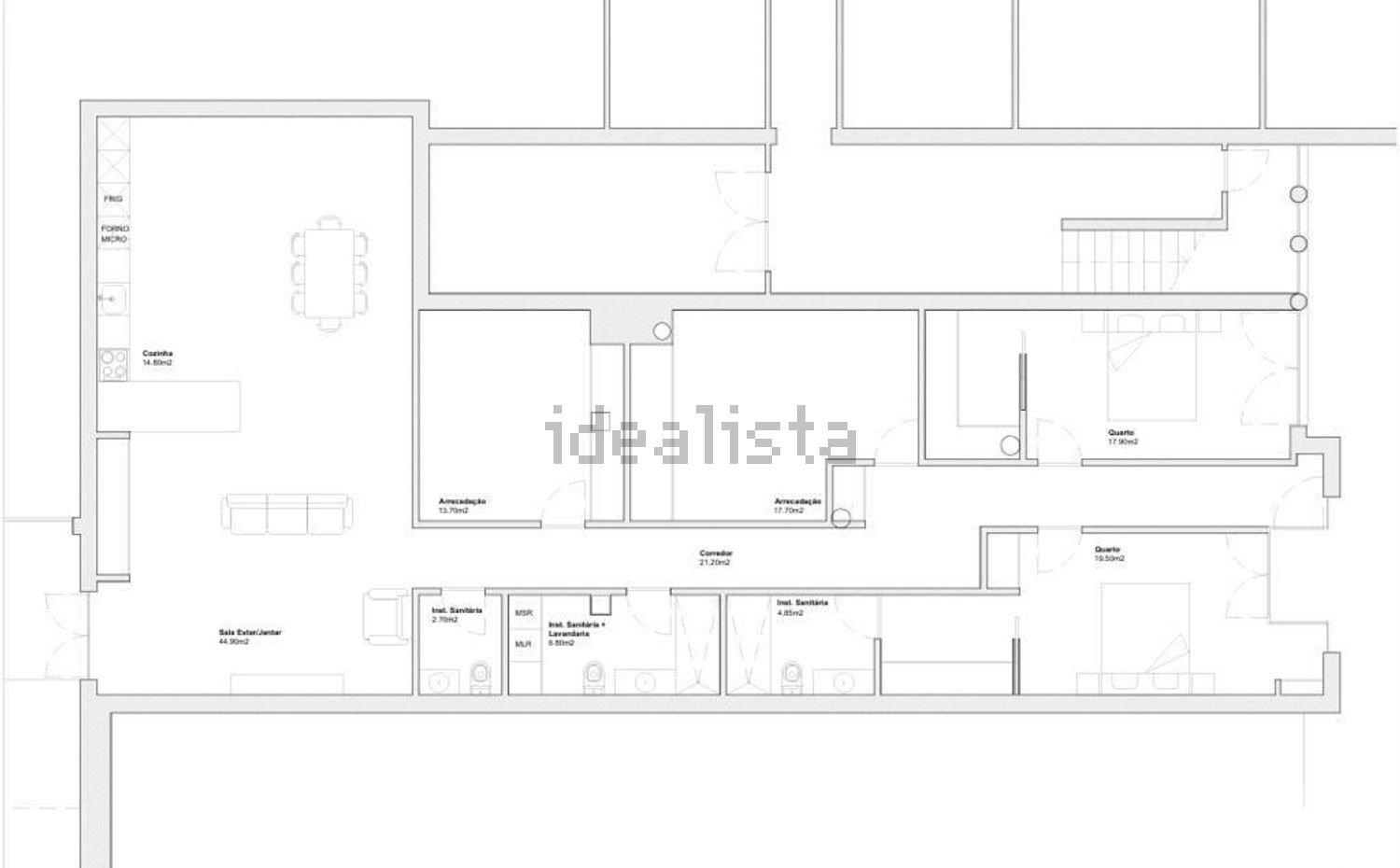 公寓 t4出售在Barroselas e Carvoeiro - 平面图