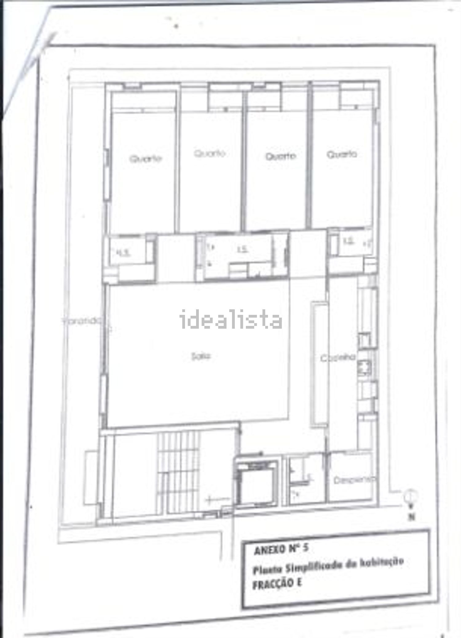 公寓 t4出售在Praceta Praçeta José Jerónimo Gonçalves Aiveca - 平面图