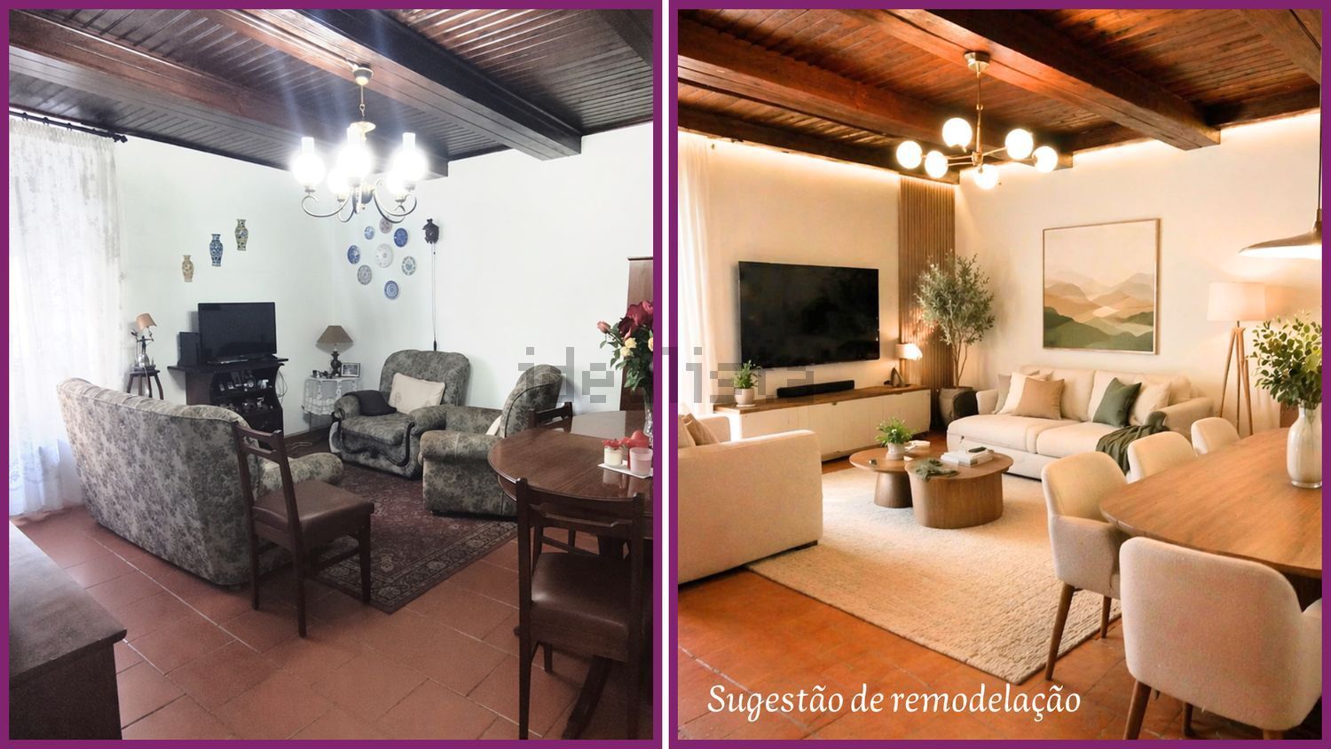 联排别墅出售在Rua Alexandre Herculano - 客厅