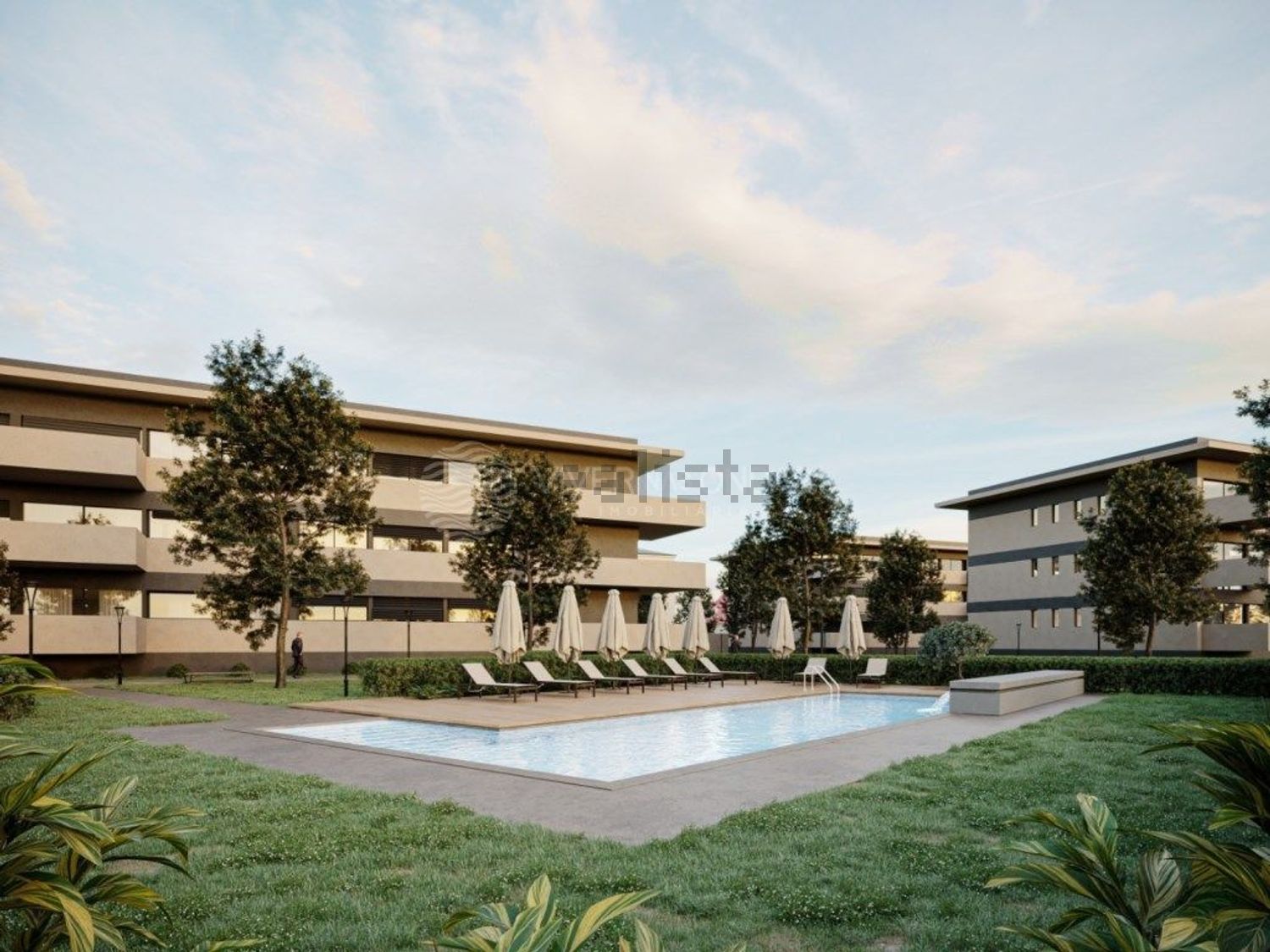 公寓 t2出售在Vila Nova do Campo - 游泳池