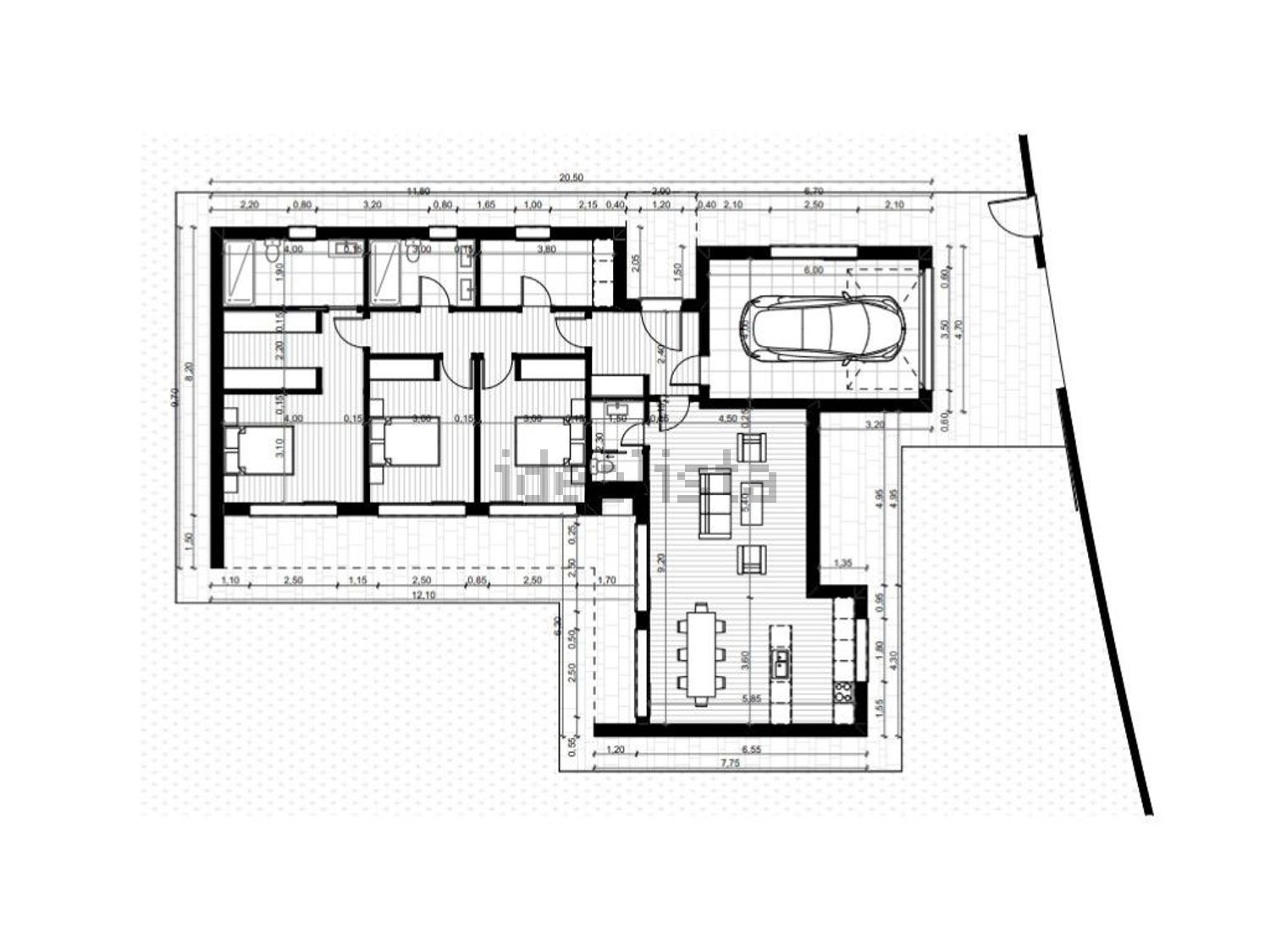 小楼房或独栋别墅出售在Lordosa - 平面图