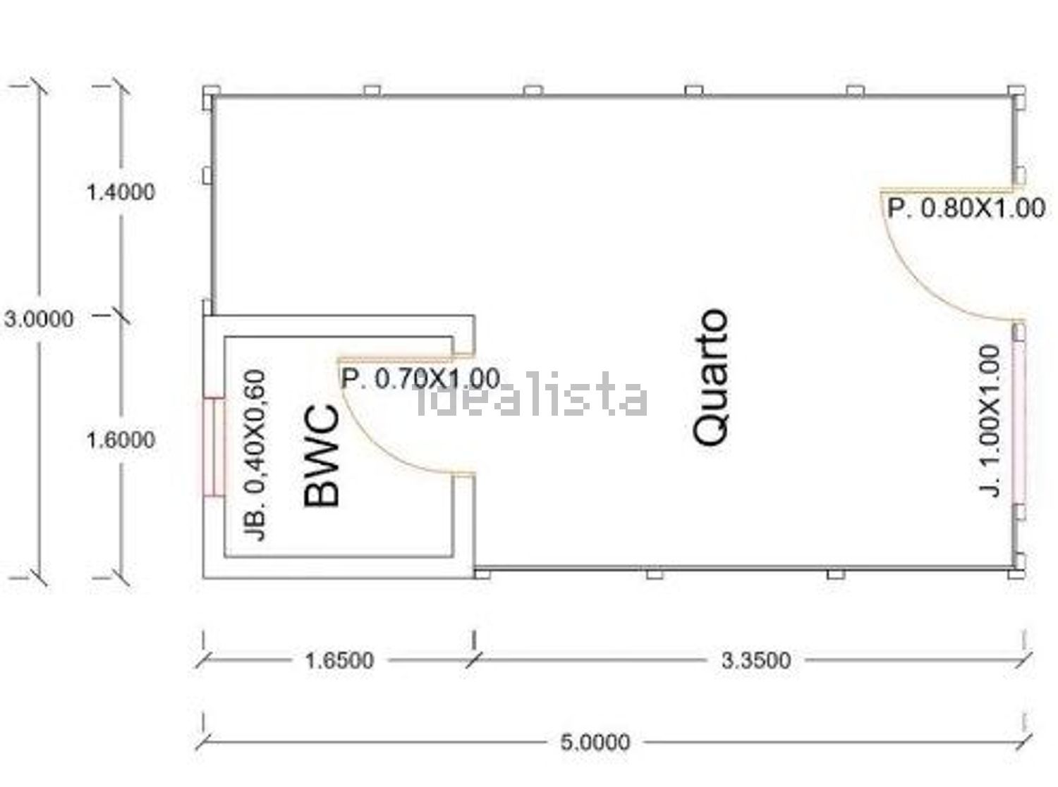 公寓 t2出售在Rua Gonçalves da Silva - 平面图