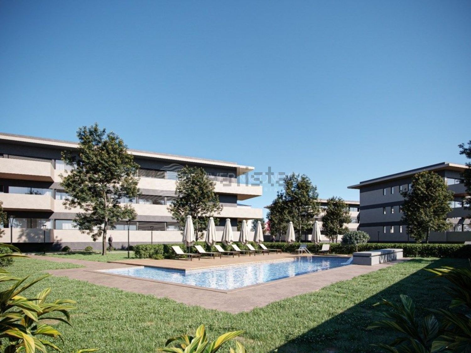 公寓 t2出售在Vila Nova do Campo - 游泳池