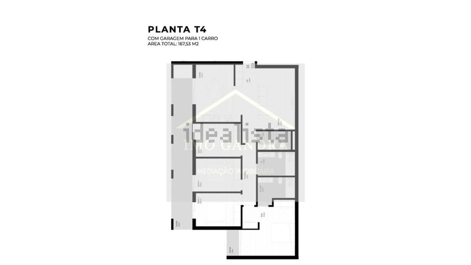 公寓 t4出售在Travessa Nova da Giesta s/n - 平面图
