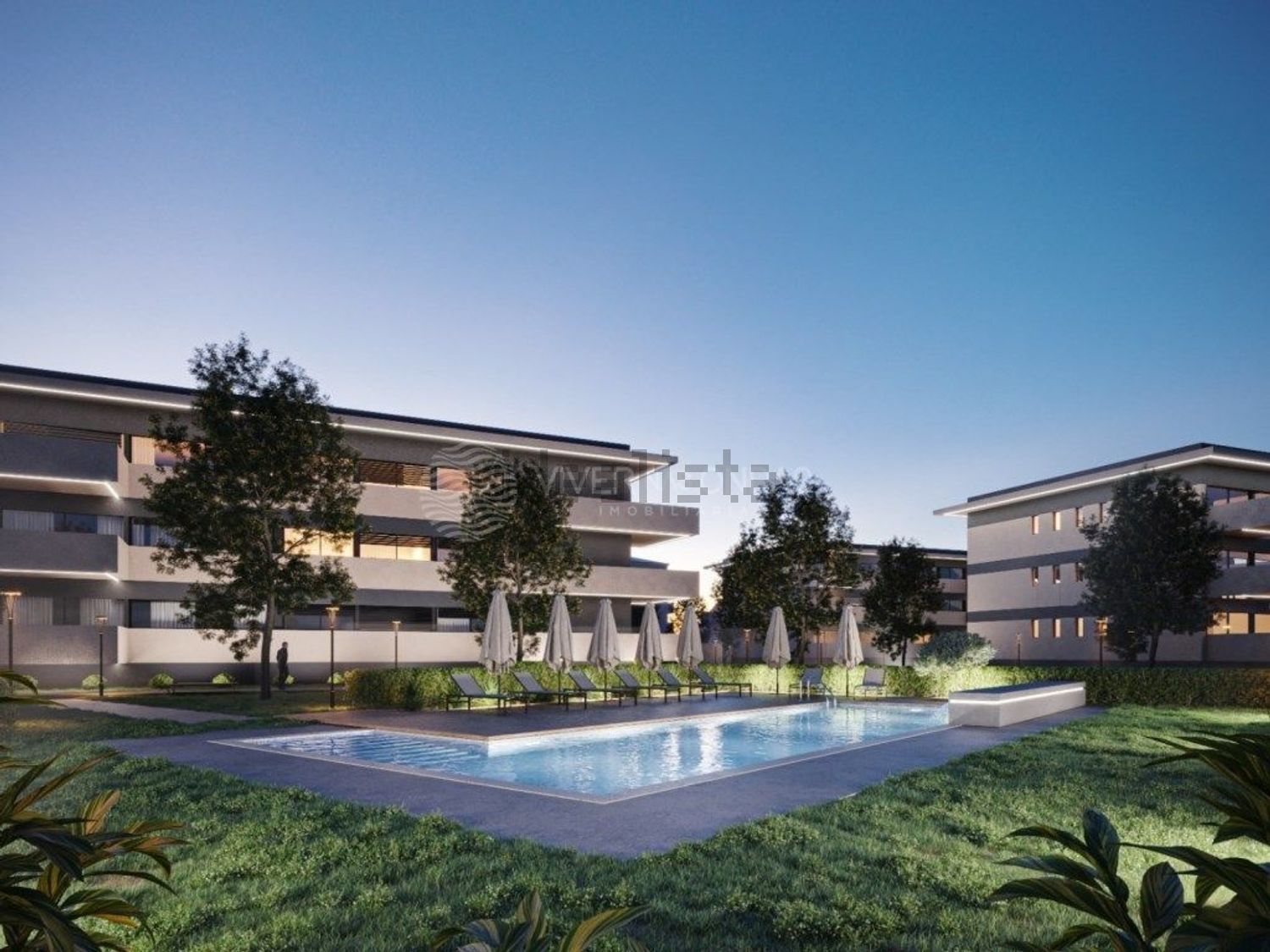 公寓 t2出售在Vila Nova do Campo - 游泳池