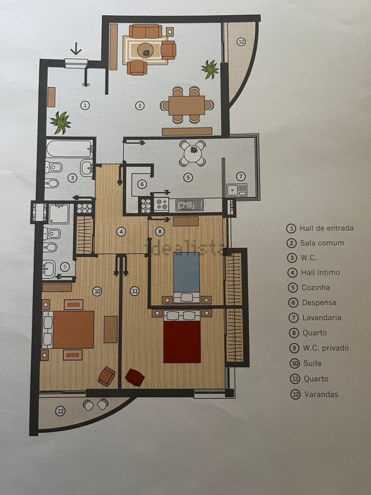 公寓 t3出售在Praça 25 de Abril, 14 - 平面图