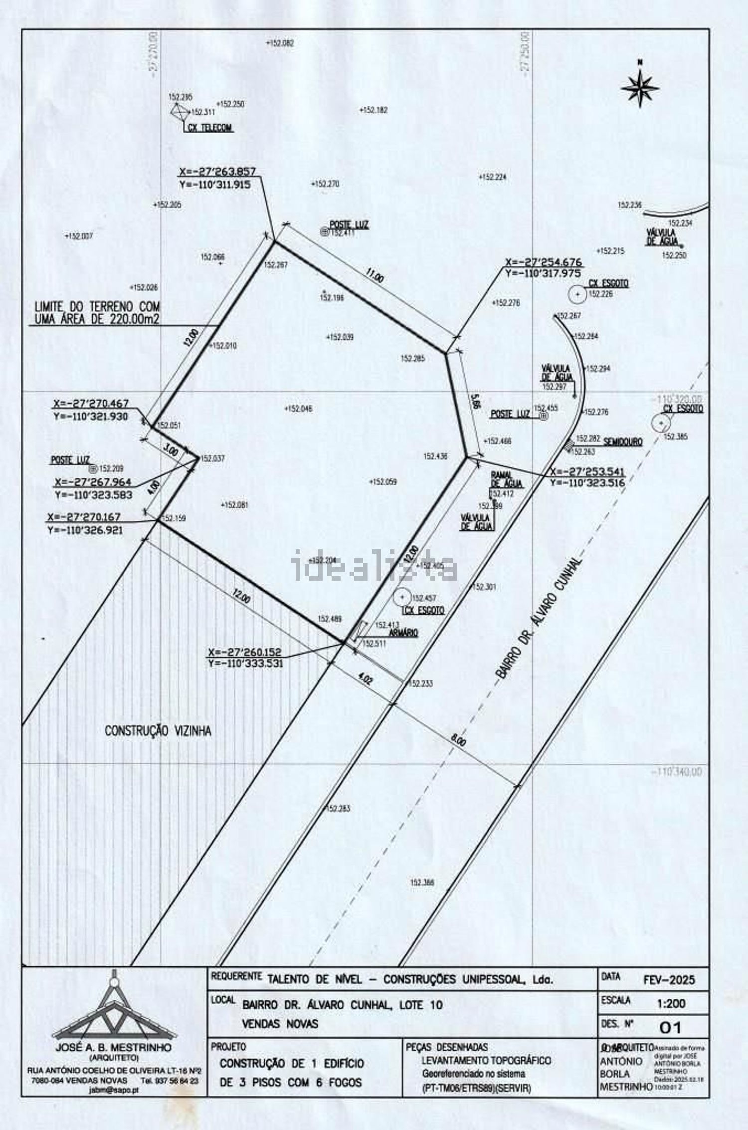公寓 t2出售在Bairro Doutor Álvaro Cunhal, 10 - 视线