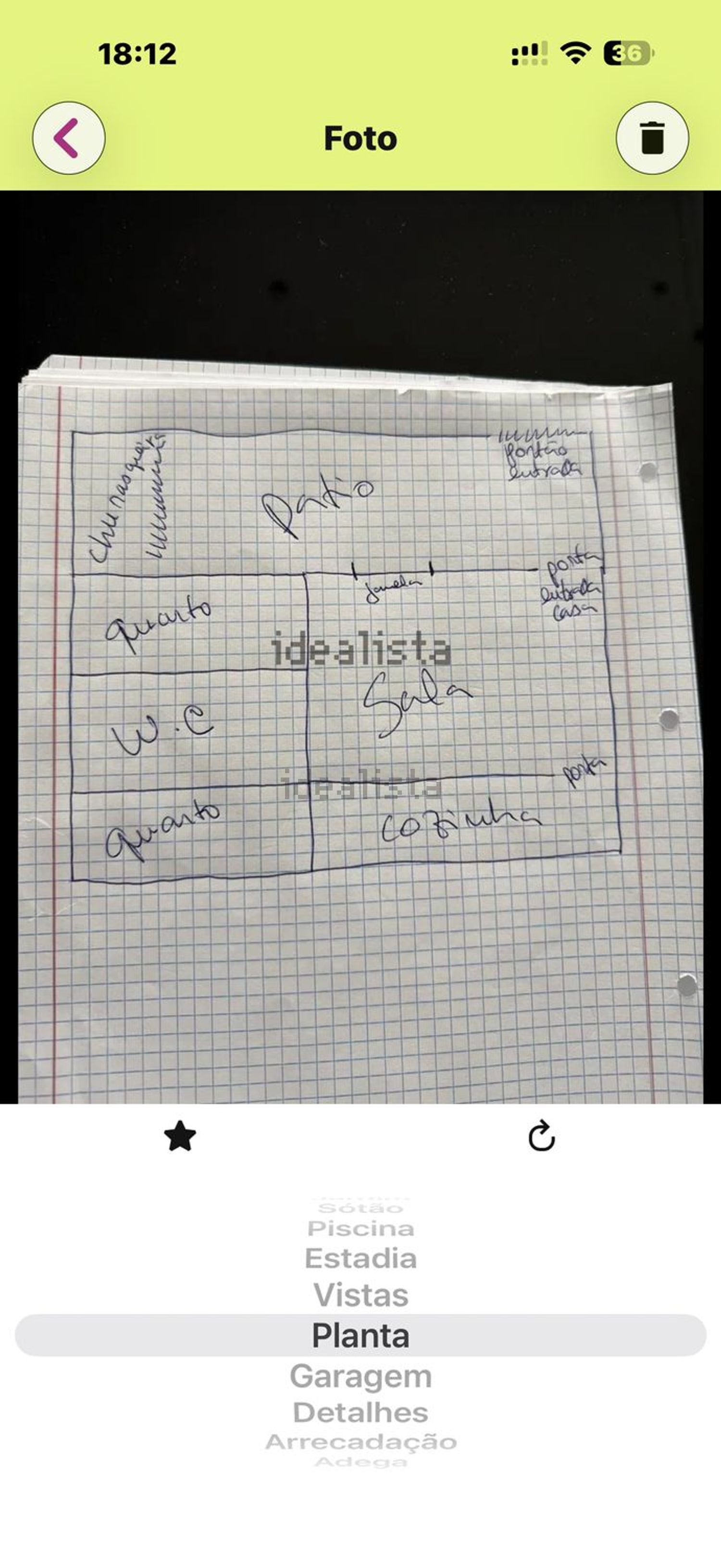小楼房或独栋别墅出售在Rua da ladeira s/n - 平面图