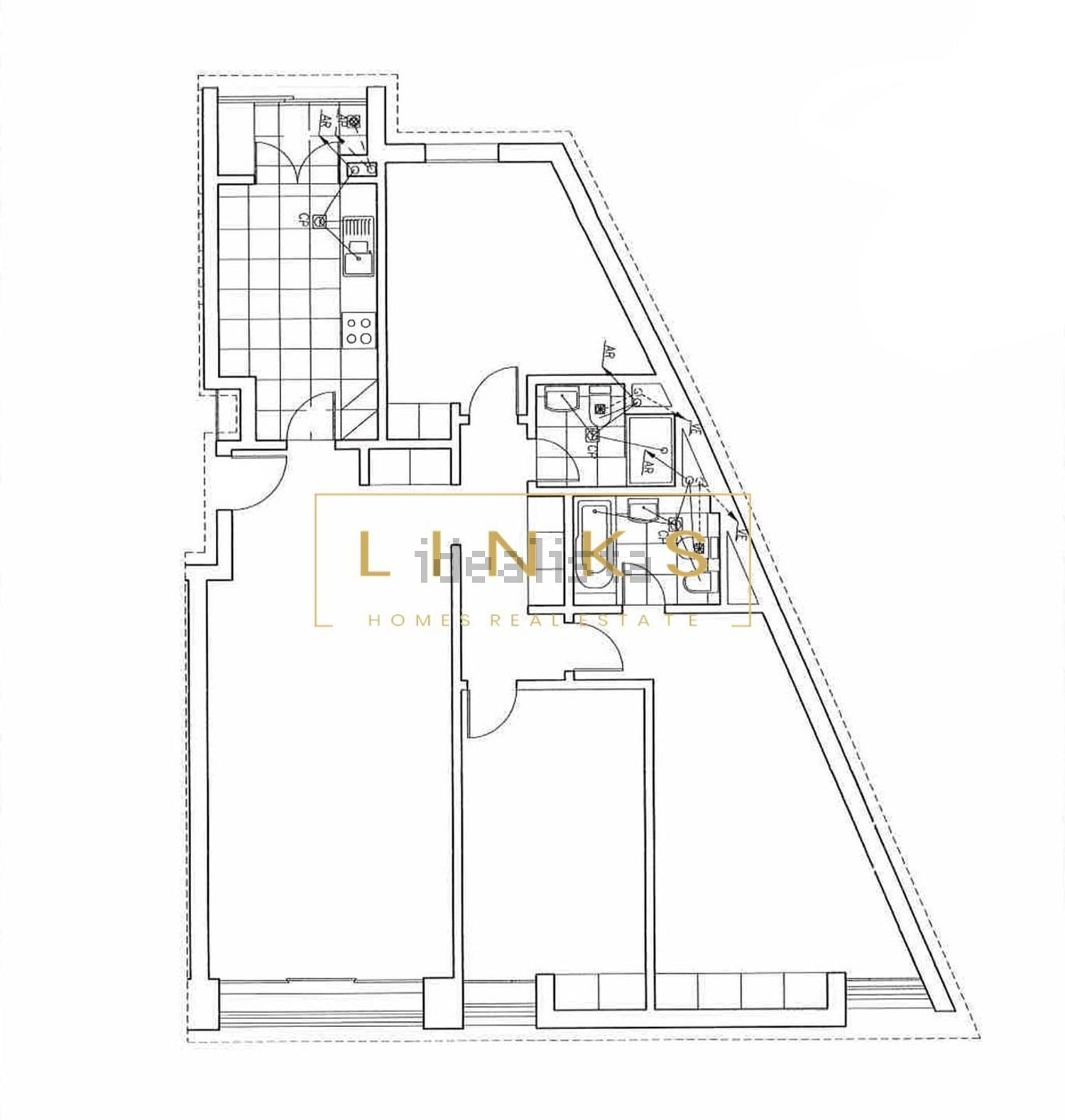公寓 t3出售在Santa Luzia - 平面图