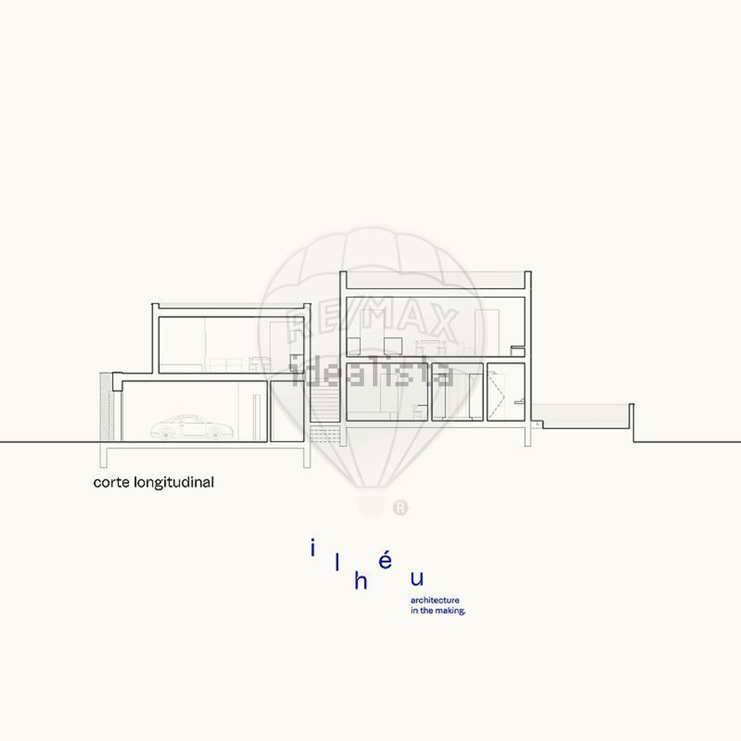 小楼房或独栋别墅出售在Rua dos Caçadores - 平面图