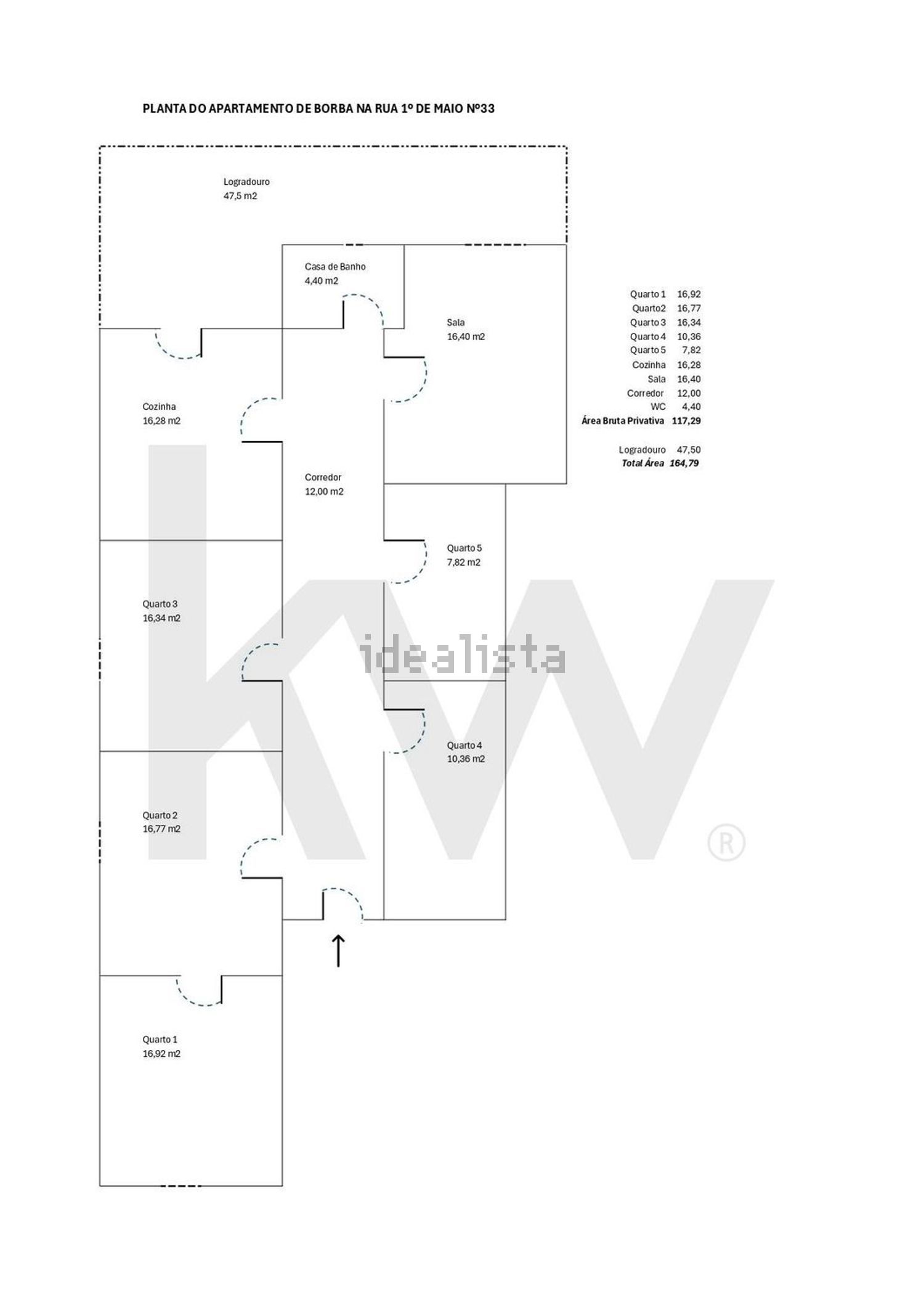 公寓 t5出售在Matriz (Borba) - 平面图