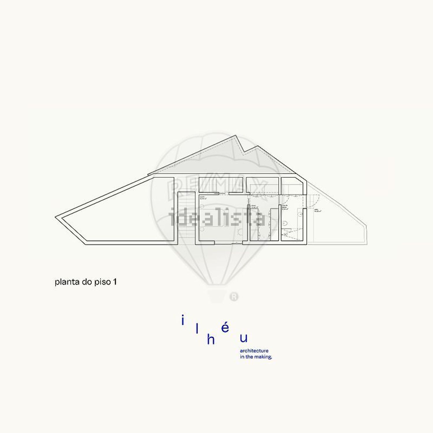 小楼房或独栋别墅出售在Rua dos Caçadores - 平面图