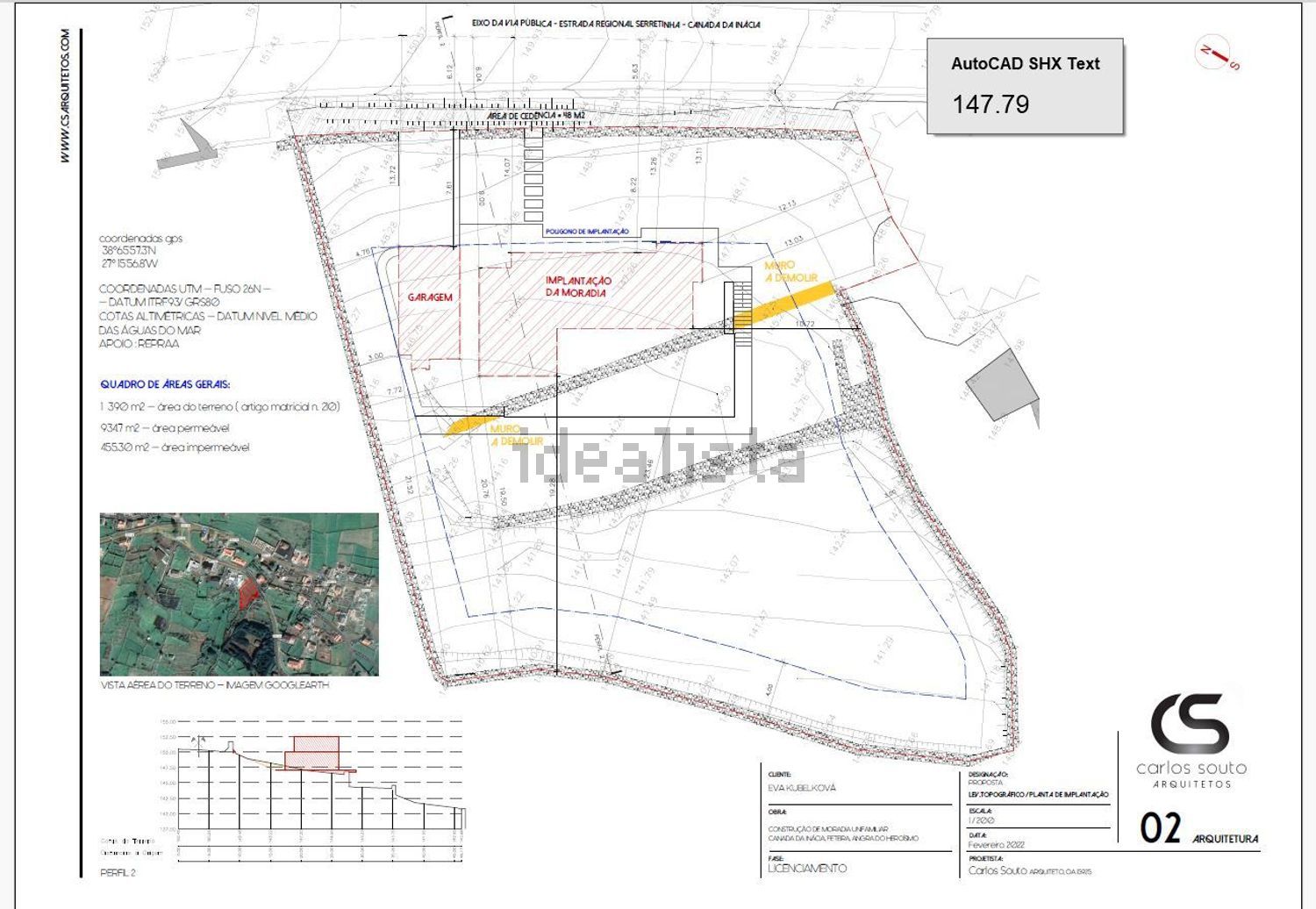 小楼房或独栋别墅出售在Caminho da Serretinha, 9700 -345 - 土地