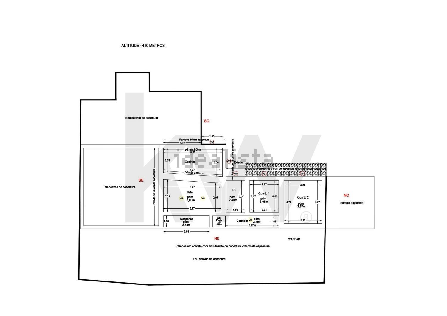 公寓 t3出售在Rua 1 de Maio, 1 - 平面图