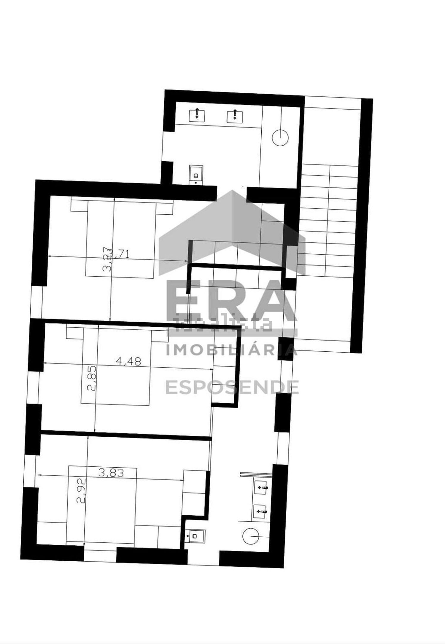 小楼房或独栋别墅出售在Castelo do Neiva - 平面图